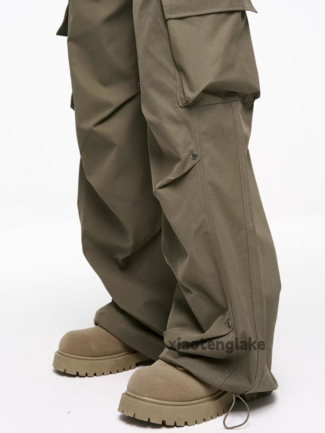 Designer Utility skate hiphop loose baggy outdoor pleated pants Size US 32 / EU 48 - 5 Thumbnail