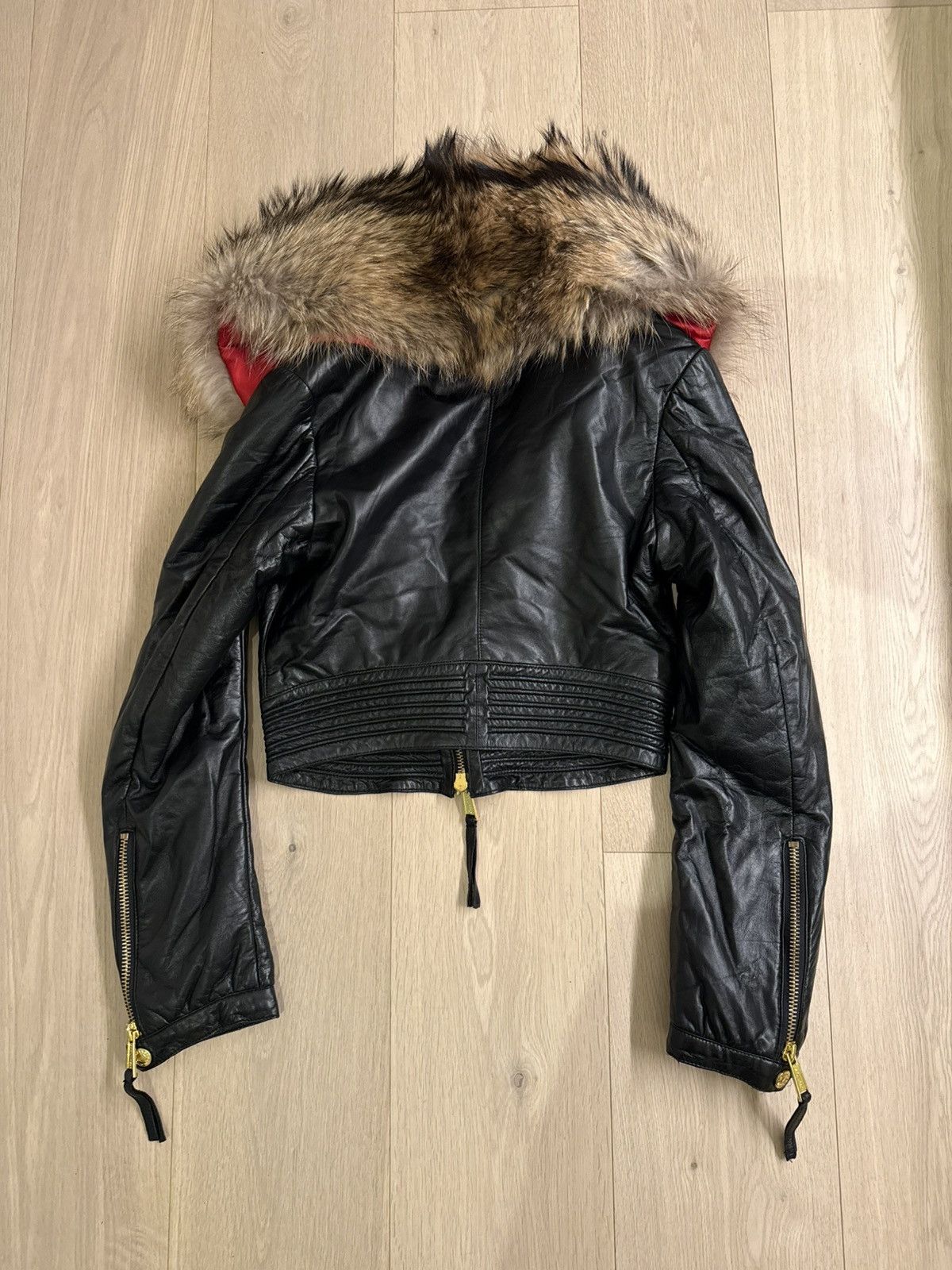 Dsquared2 2000s Dsquared2 Leather & polyester fur jacket Size XS / US 0-2 / IT 36-38 - 5 Thumbnail
