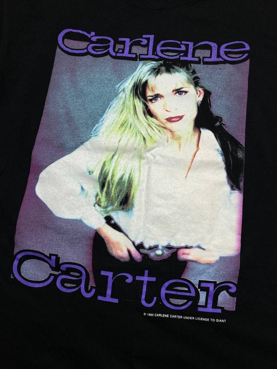 Band Tees Carlene Carter t shirt 1992 single stich vintage little love Size US L / EU 52-54 / 3 - 2 Thumbnail
