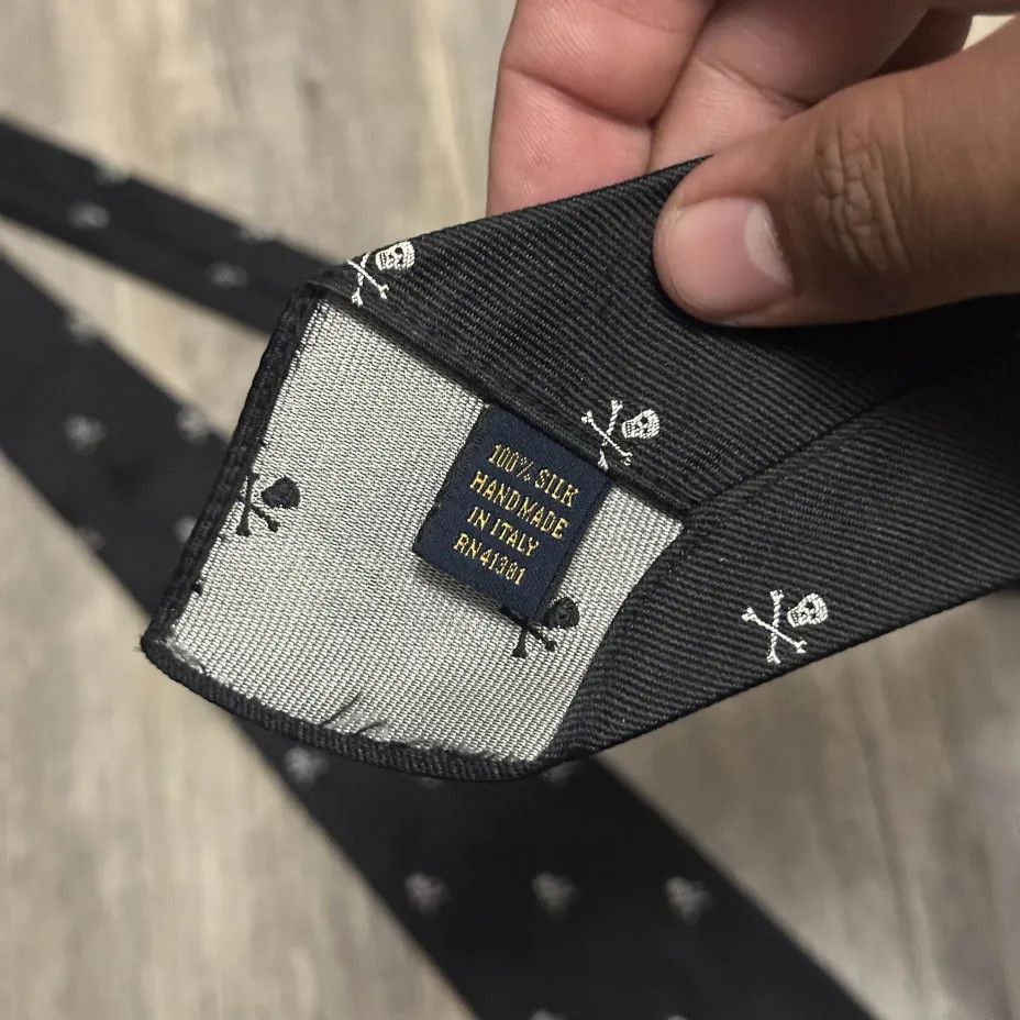 Rugby Ralph Lauren Vintage Rugby Polo Ralph Lauren Skull And Crossbones Tie Size ONE SIZE - 3 Thumbnail