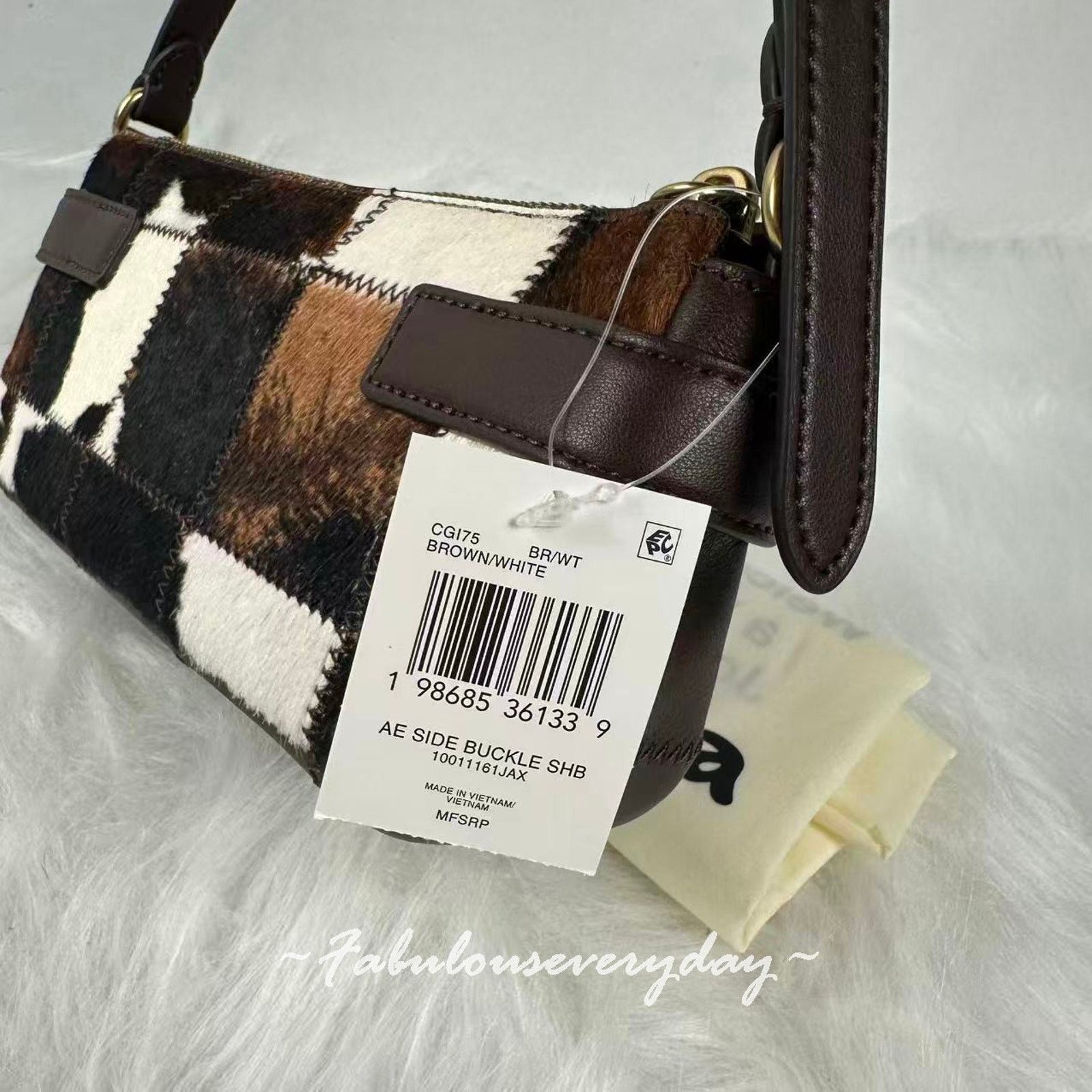 Coach Coach Coachtopia Alter Ego Cow Hair Side Buckle Shoulder Bag Size ONE SIZE - 5 Thumbnail