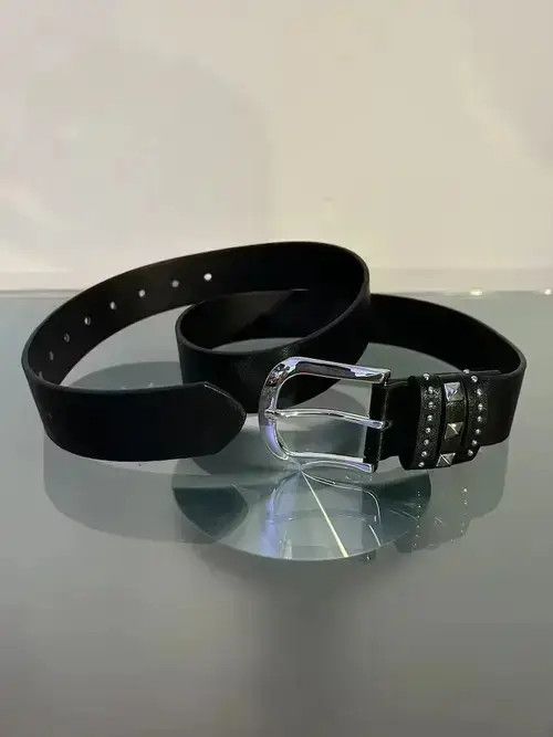 Japanese Brand Triple Studded Buckle Belt Size ONE SIZE - 2 Thumbnail