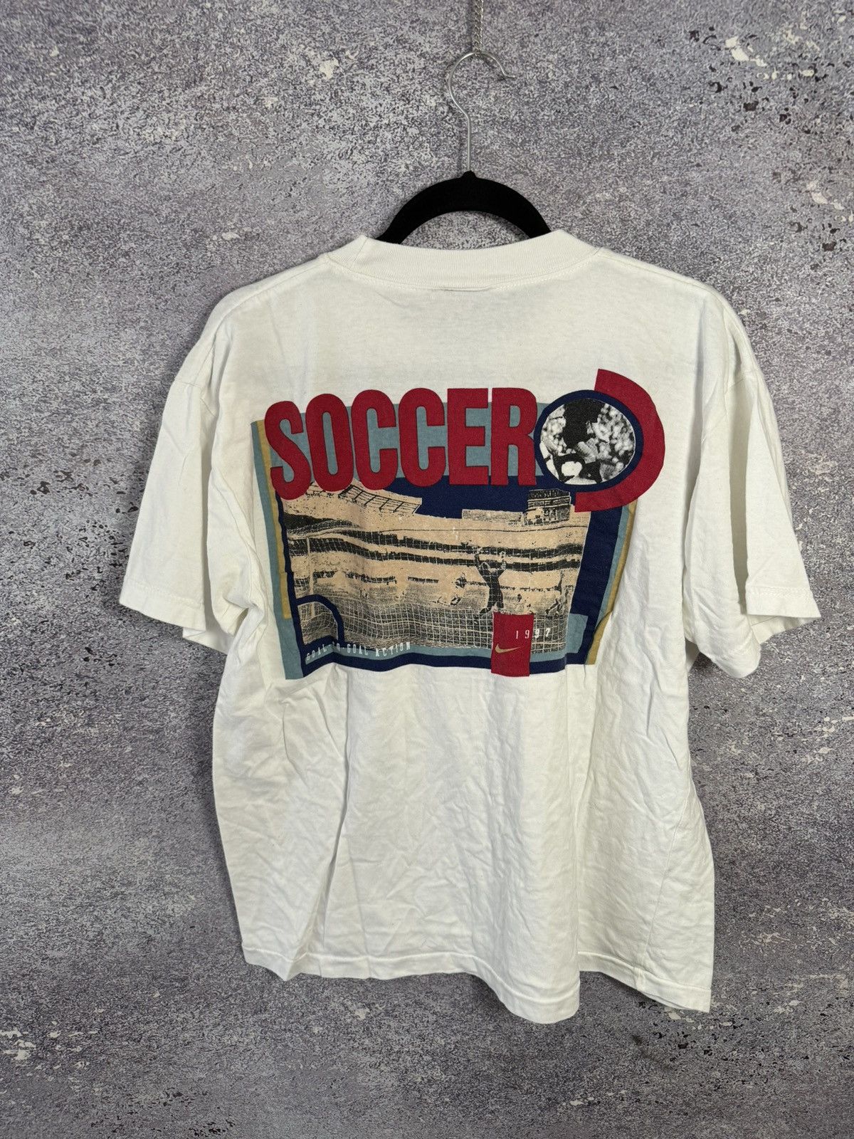 Nike × Vintage Vintage Nike 1997 Soccer Tee big logo y2k M size Size US M / EU 48-50 / 2 - 1 Thumbnail