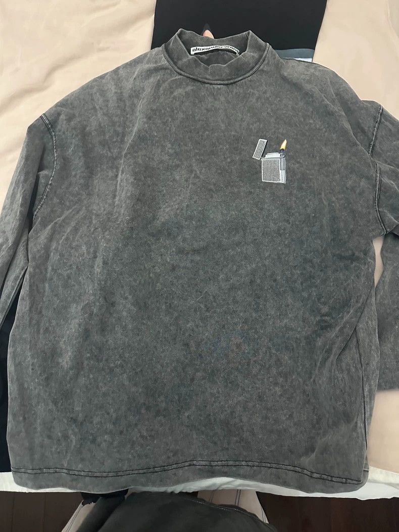 Alexander Wang Alexander Wang Long-Sleeve Longline T-Shirt - dmc Size US XS / EU 42 / 0 - 1 Thumbnail