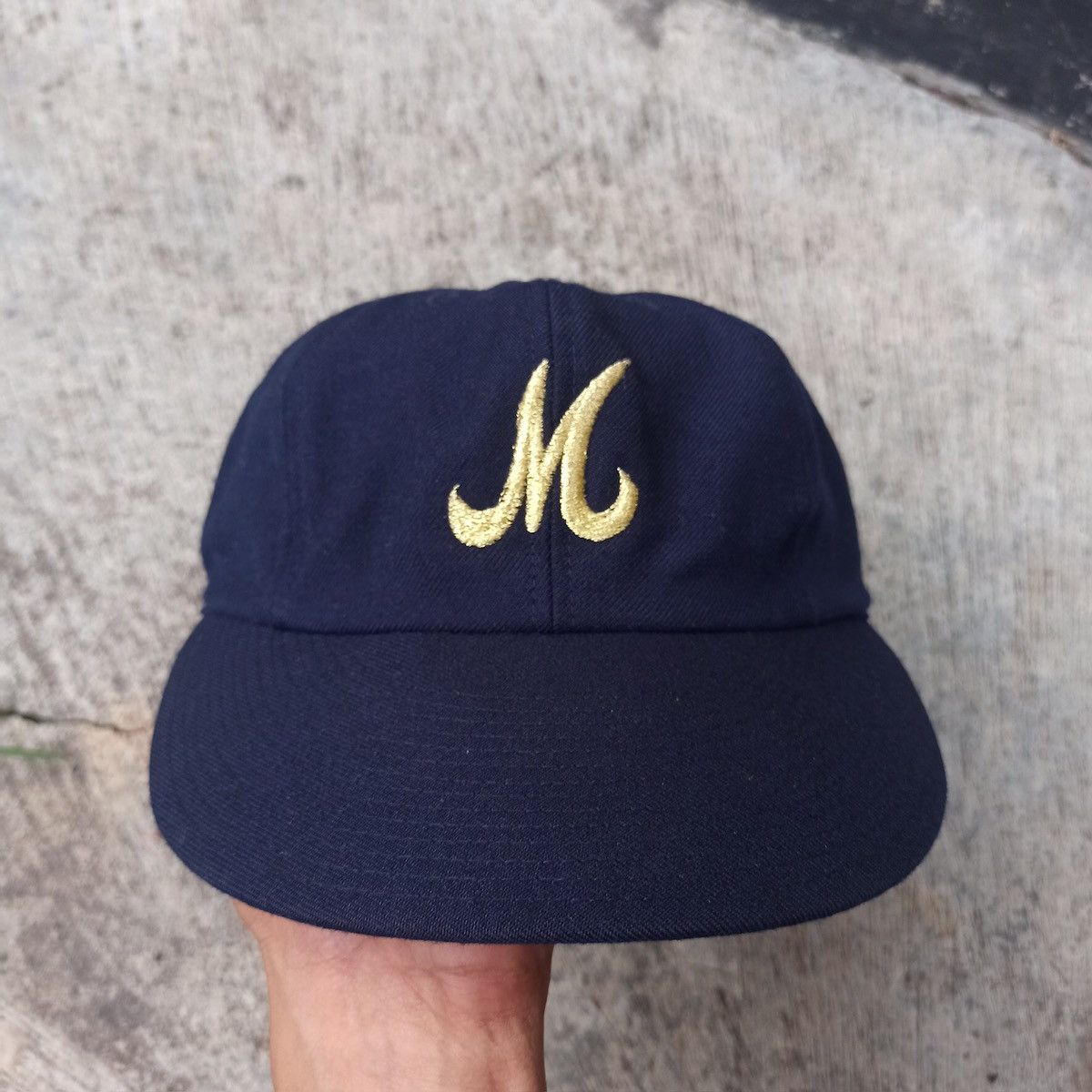 Asics × Hat Club × Vintage Sick.. initial M fitted hat with leather inner Size ONE SIZE - 2 Thumbnail