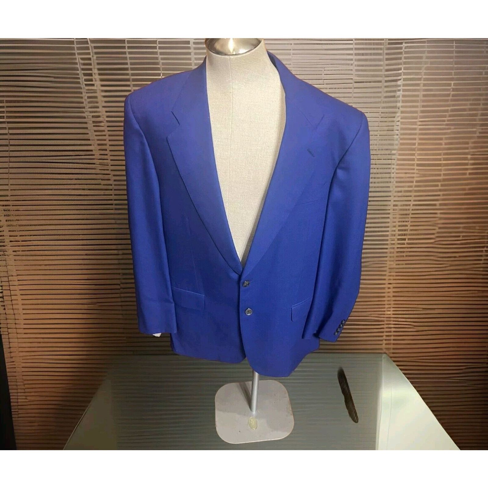 Zanella Zanella 100% Virgin Wool Sport Coat Size 40R US In Blue Size 40R - 1 Thumbnail