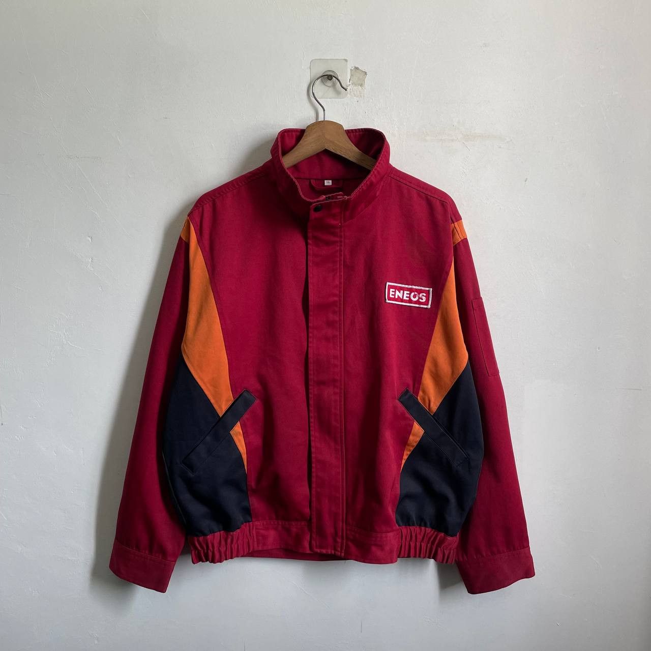 image of Racing x Vintage Best Offervintage Eneos Jacket Movie Intial-D in Red /Maroon, Men's (Size Large)
