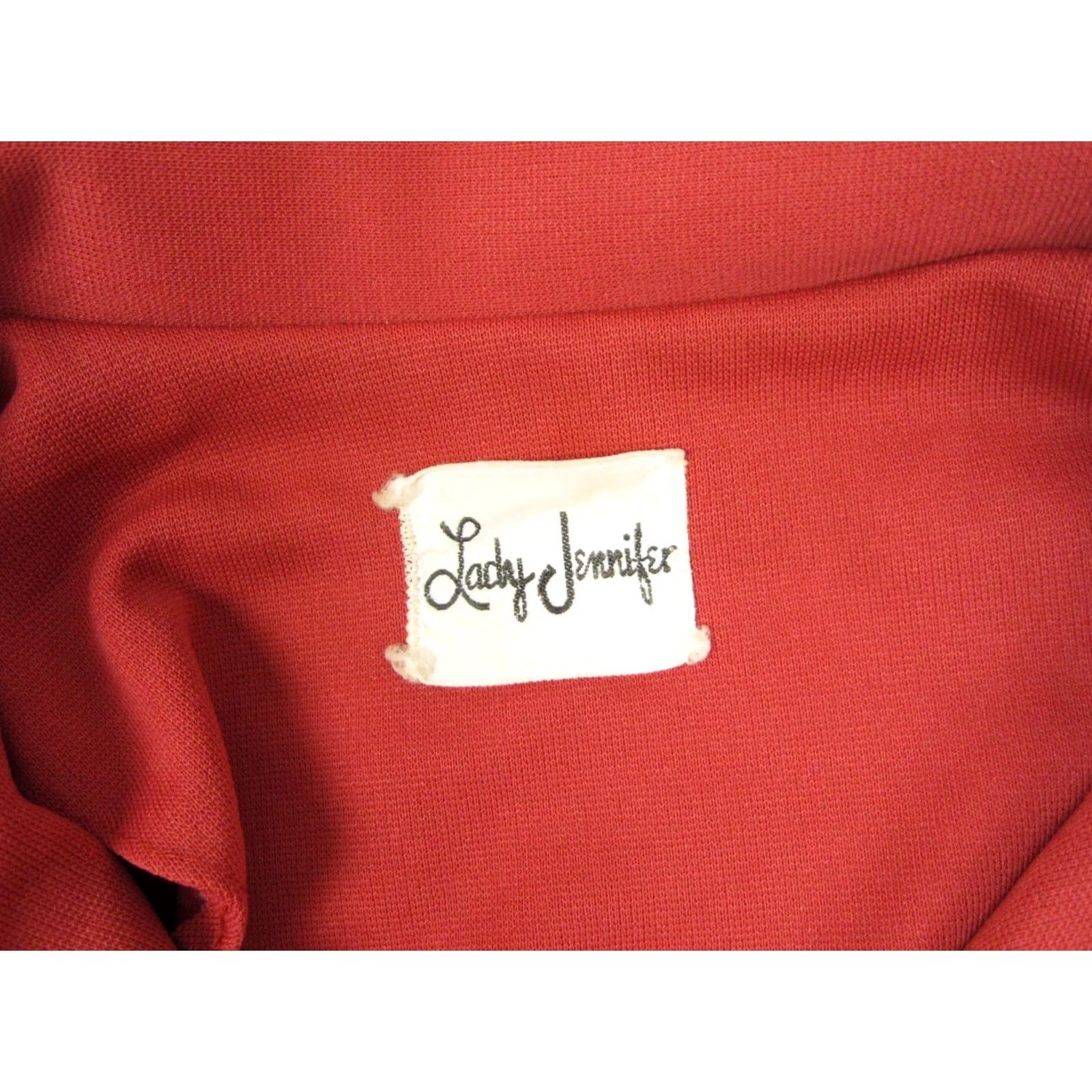 Etro VINTAGE Lady Jennifer Shirt Womens 26.5 Red Leisure Retro 60s 70s USA Size 4XL / US 24-26 - 3 Thumbnail