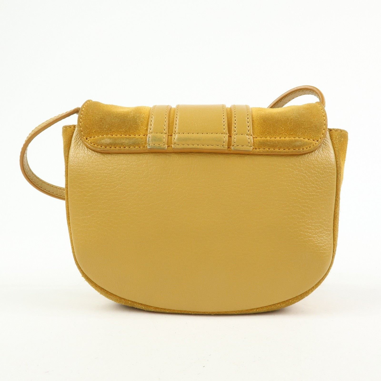 Chloe See by Chloe Joan Suede & Leather Crossbody Bag Yellow Size ONE SIZE - 2 Thumbnail