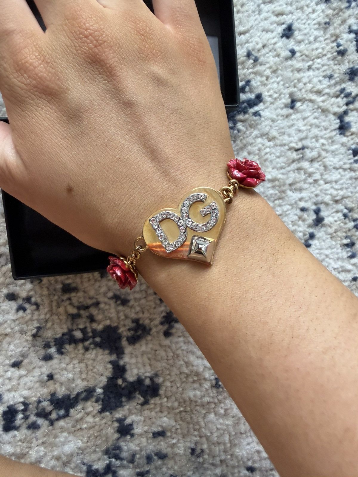 Dolce & Gabbana Dolce & GABBANA heart and DG logo charm bracelet Size ONE SIZE - 4 Thumbnail