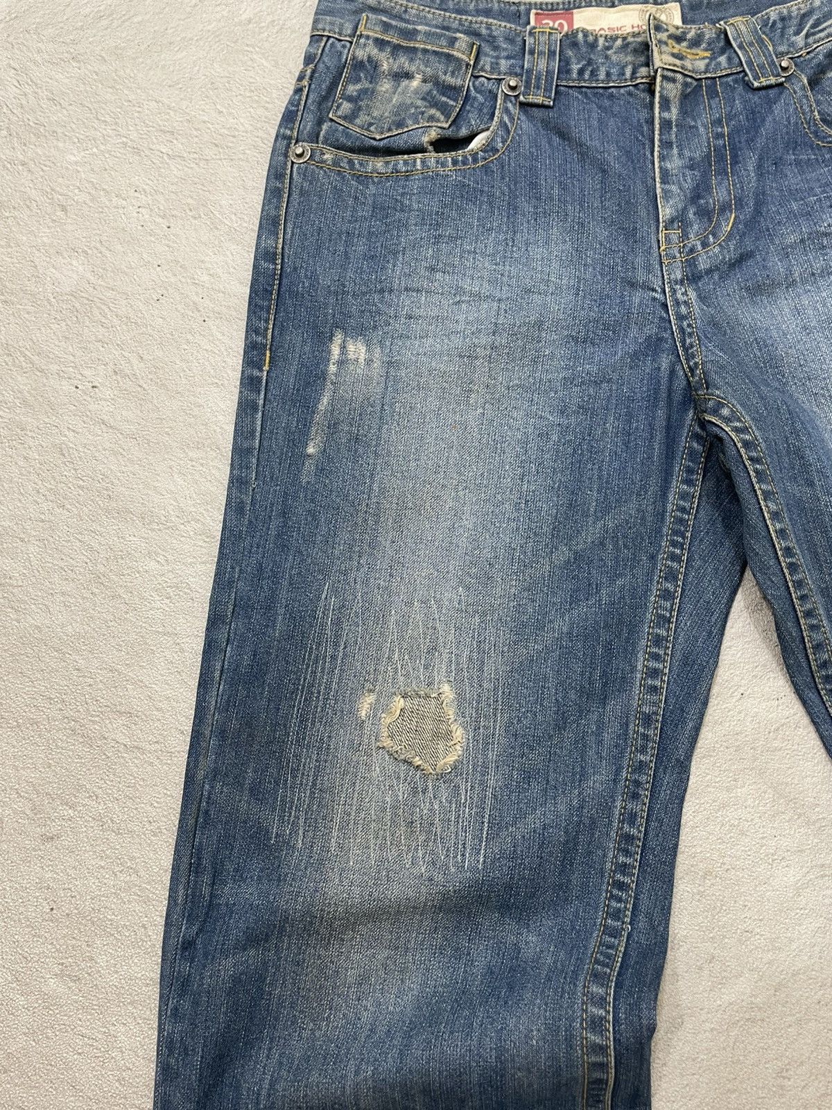 Kapital 2000s Diesel Flare Denim Distressed Wash Jeans Ifsix LGB Y2K Size US 30 / EU 46 - 3 Thumbnail