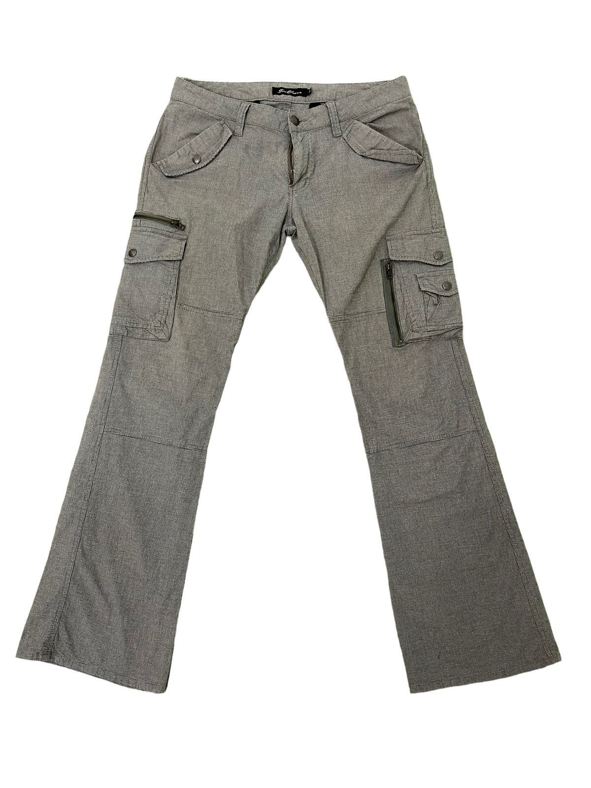 Japanese Brand Flare Cargo Root Three Stretch Boot Cut 6🟦7 Size US 33 - 2 Thumbnail