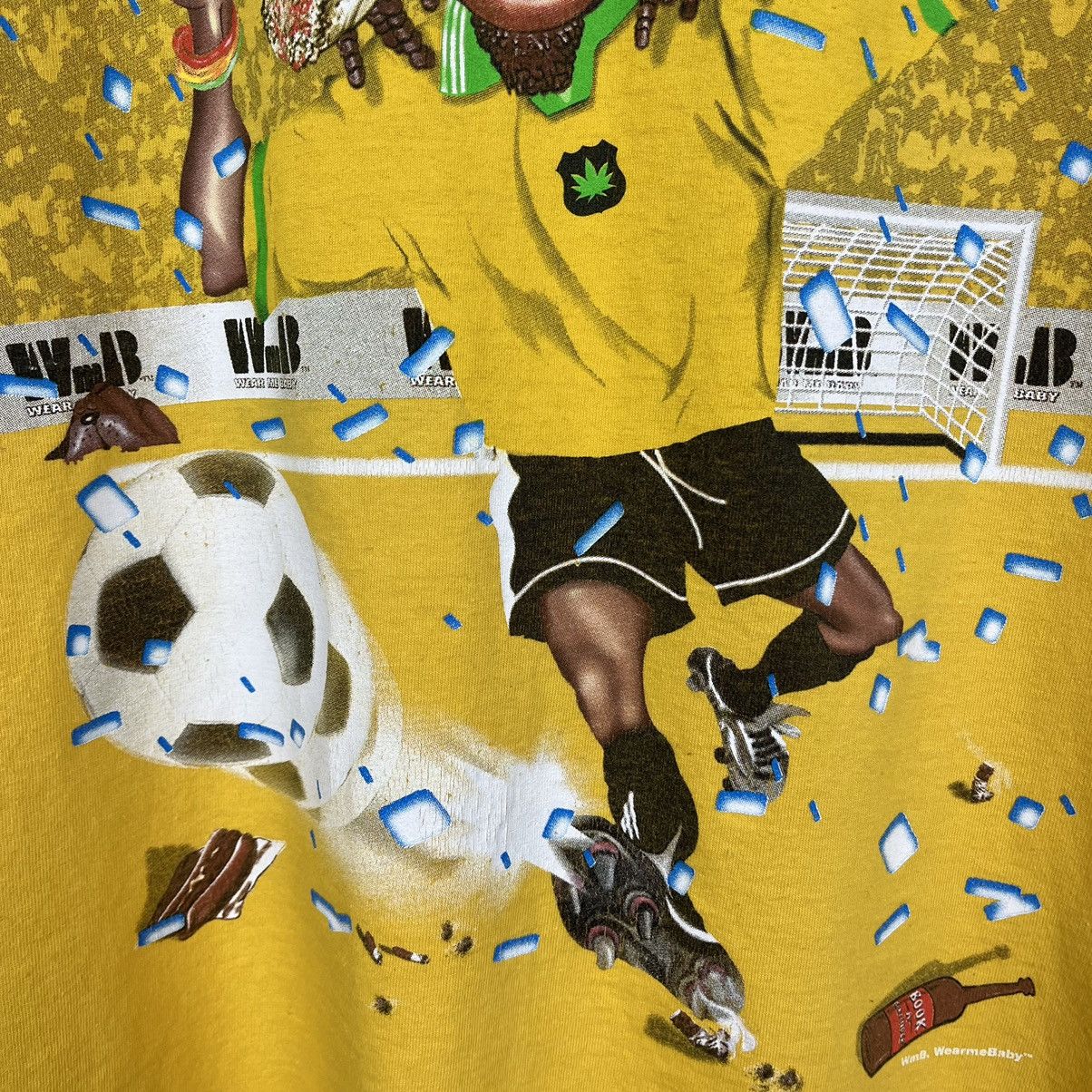 Vintage Vintage Brazil 10 True football fans Humor y2k weed tee 90’s Size US S / EU 44-46 / 1 - 4 Thumbnail