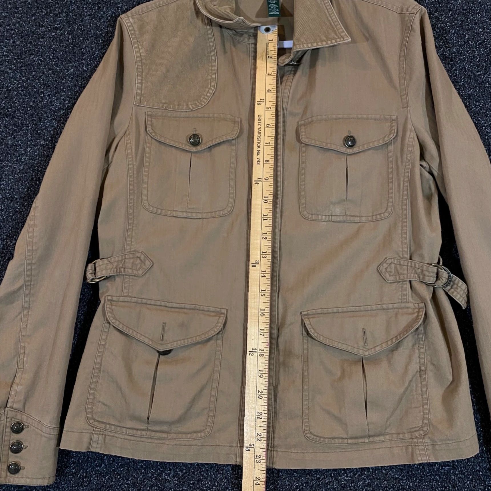 Ralph Lauren Lauren Ralph Lauren Jacket Women Size 12 Brown Military Epaulets Button Up Pockets Classic Womens Size XL / US 12-14 / IT 48-50 - 5 Thumbnail