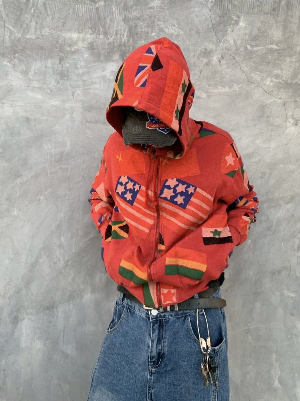 Issey Miyake Vintage 80/90s Issey Miyake World Flags Hoodie Size US M / EU 48-50 / 2 - 2 Thumbnail