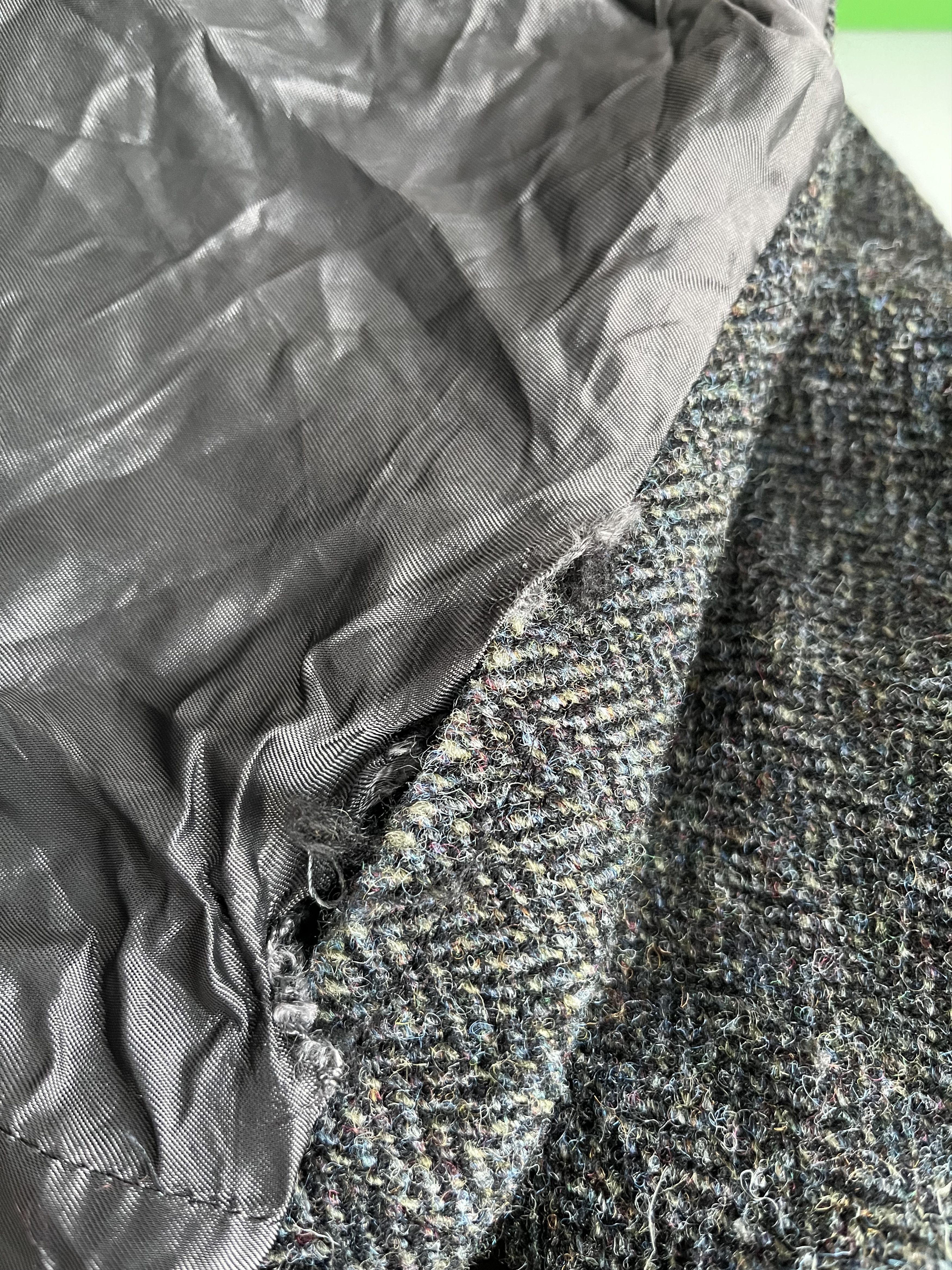 Harris Tweed Herringbone Blazer US 50S Wool Suit Tweed Jacket Coat 3XL Size 50S - 8 Thumbnail
