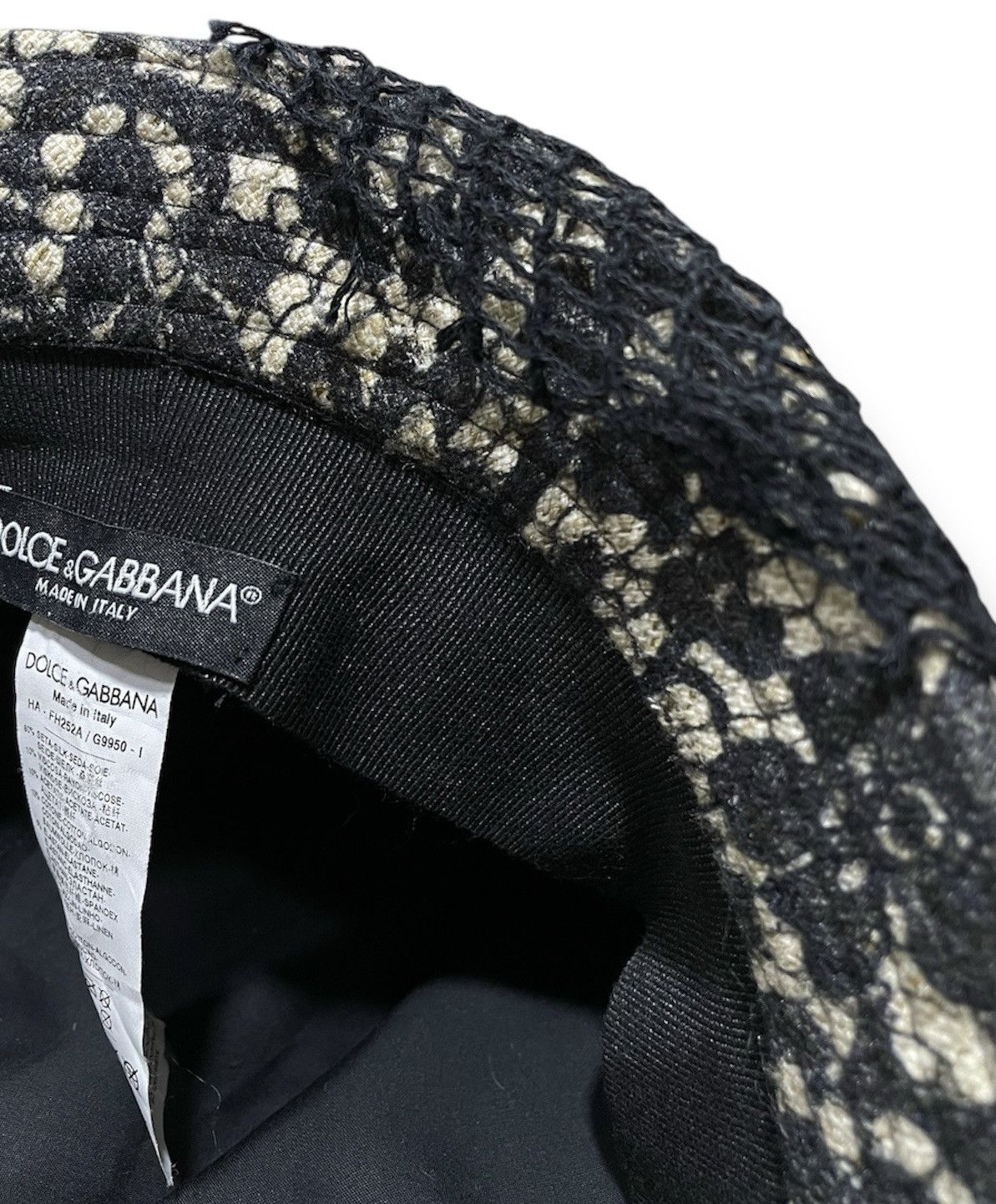 Dolce & Gabbana Fishnet Hat Size ONE SIZE - 4 Thumbnail
