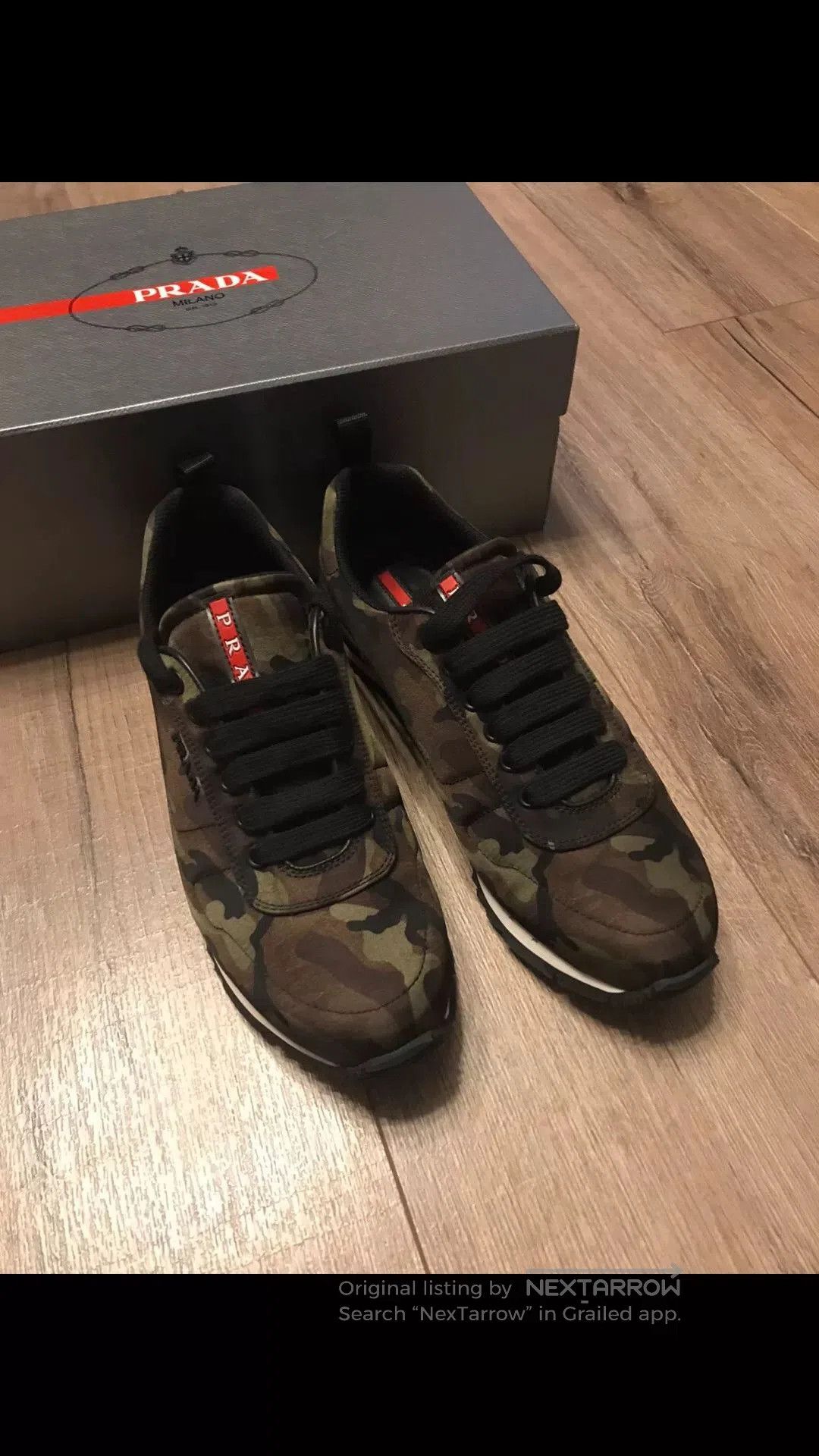 Prada Prada Green Camouflage Casual Shoes. Size US 8.5 / EU 41-42 - 1 Thumbnail