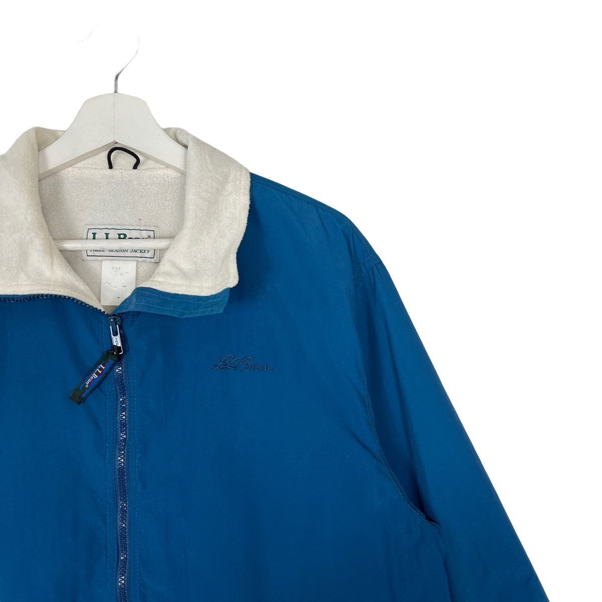 L.L. Bean 🔥 1990s VINTAGE LL BEAN FLEECE LINING BOMBER JACKET Size US M / EU 48-50 / 2 - 6 Thumbnail
