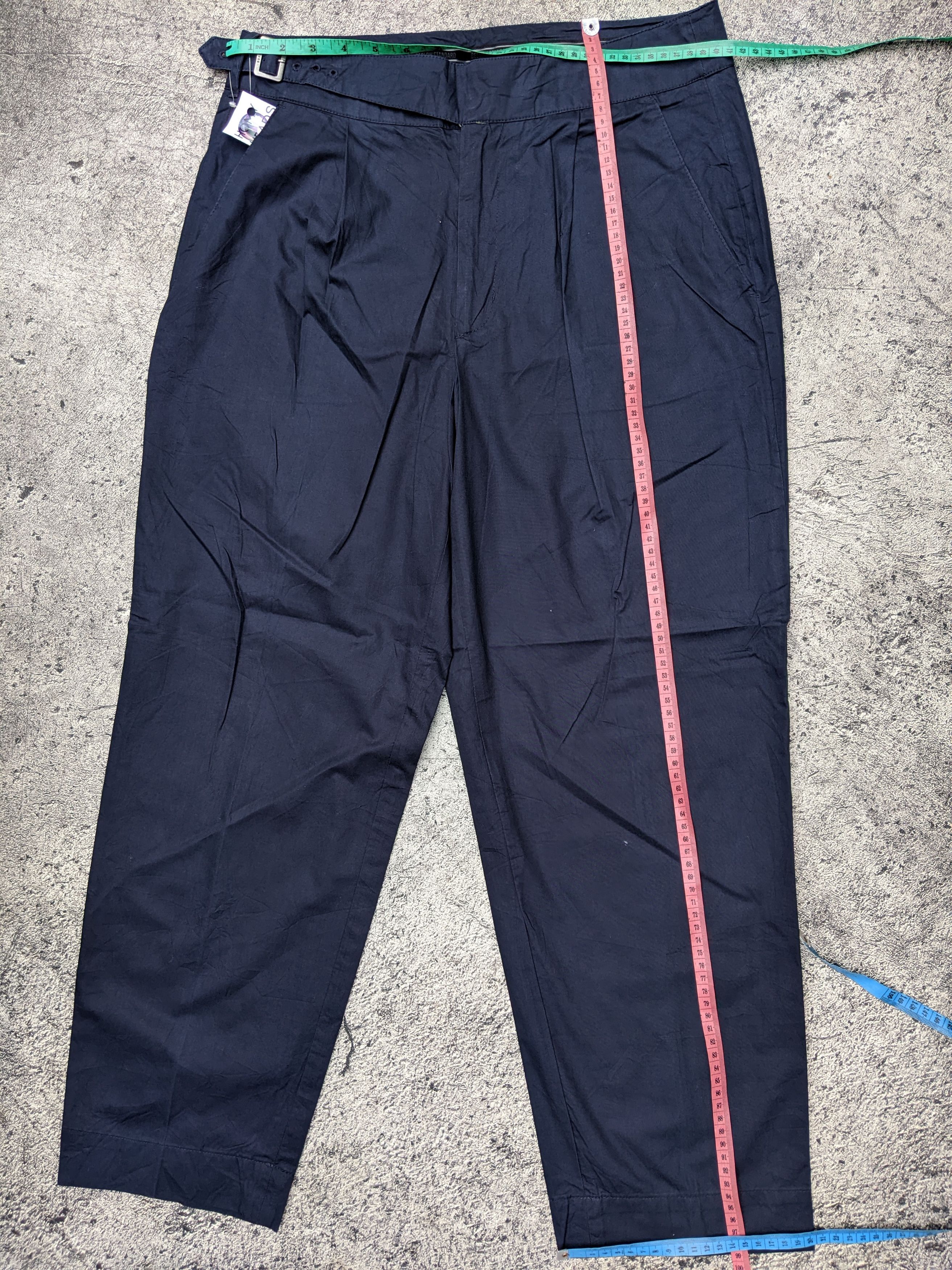 Japanese Brand Beslow Standard Gurkha Ankle Pants Navy 🔵 Size US 30 / EU 46 - 8 Thumbnail