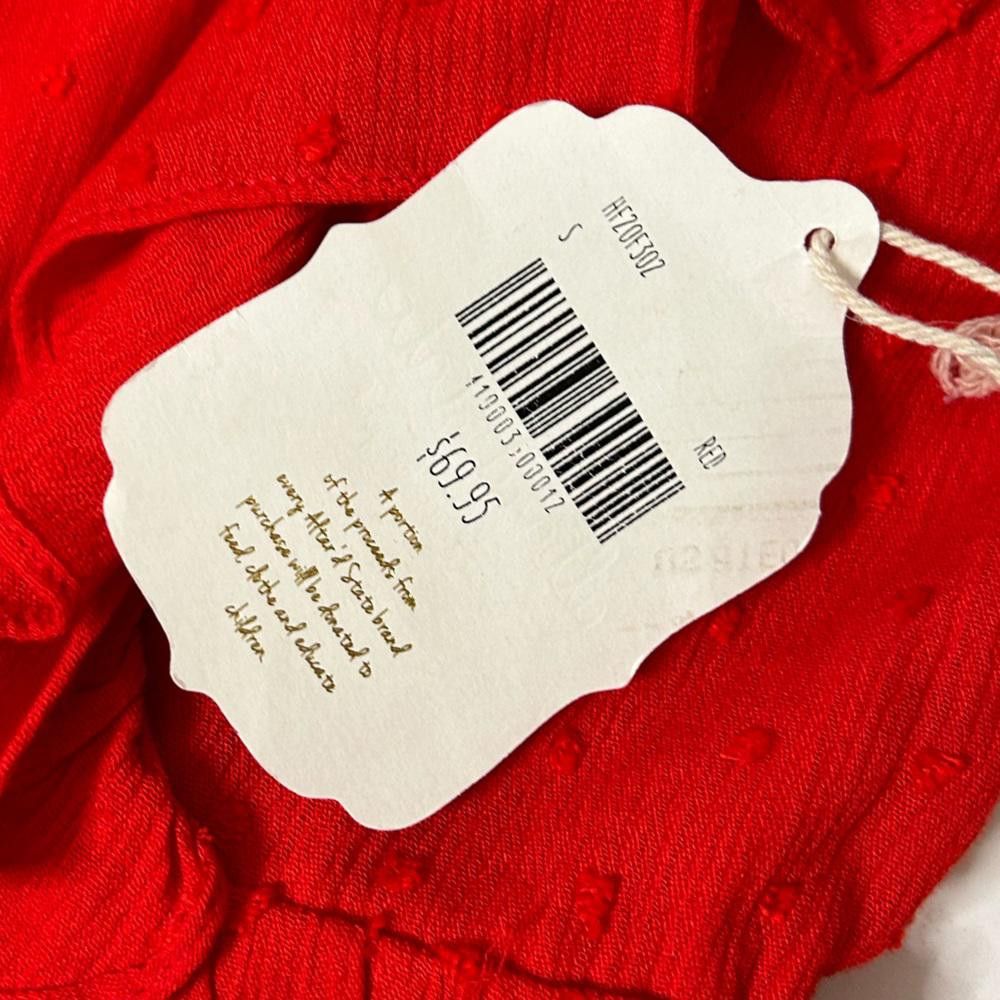 Designer Altar’d State l NWT Red Day Fit & Flare Dress Small Size S / US 4 / IT 40 - 7 Thumbnail