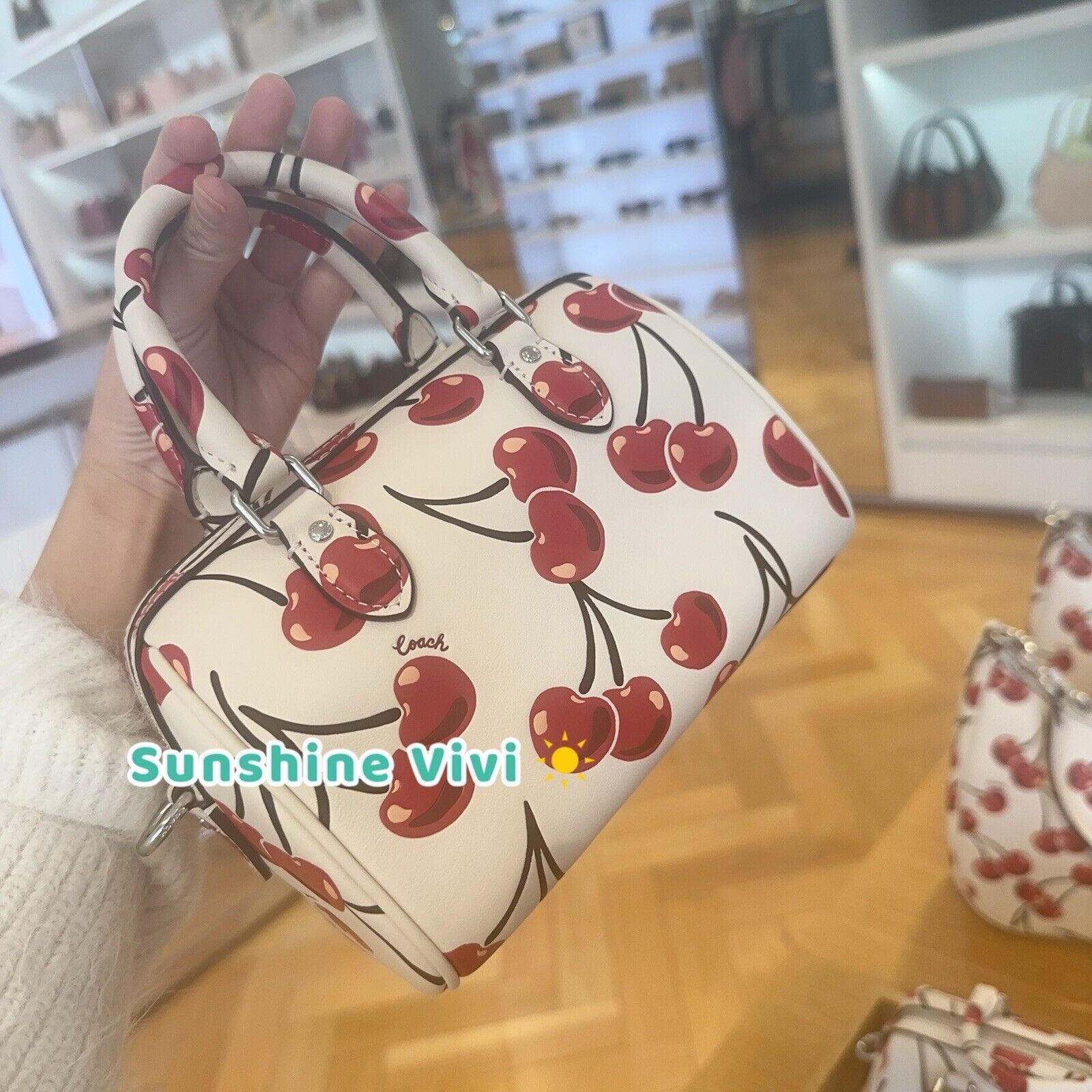Coach NWT Limited Coach Mini Rowan Crossbody Bag Cherry CY745 Size ONE SIZE - 9 Thumbnail