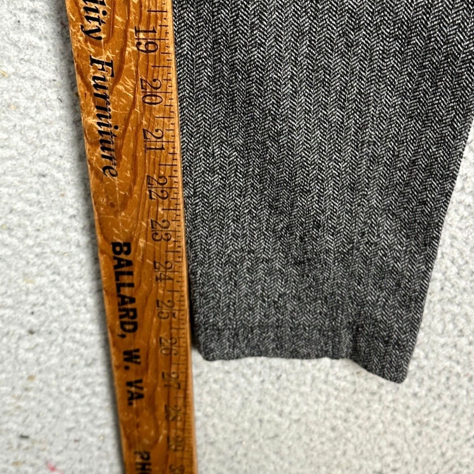 Athleta Athleta Pants Women Large Gray Herringbone Pull On Stretch Textured Slim Everyday Workwear Casual Ankle Womens Size 36" / US 14 / IT 50 - 7 Thumbnail