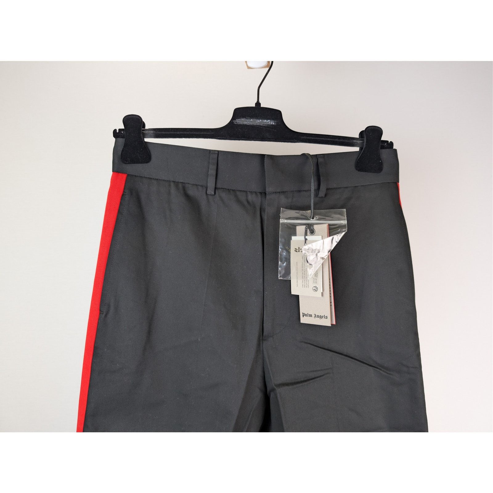 Palm Angels o1rshd1 Racing Chino Pants in Black / Red Size US 36 / EU 52 - 3 Thumbnail