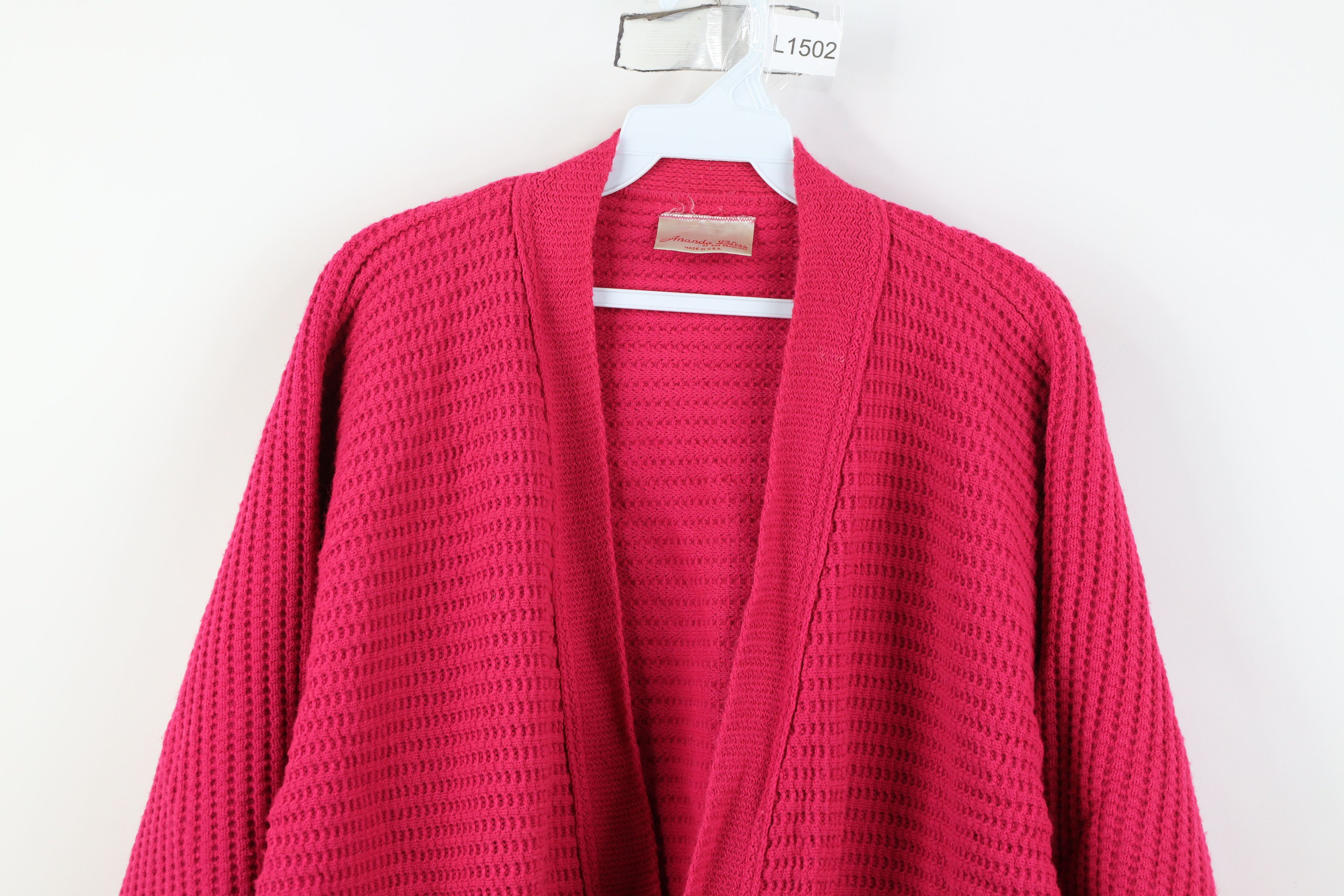 Vintage Vintage 80s 90s Streetwear Dolman Sleeve Cardigan Sweater US Size 3XL / US 20-22 - 2 Thumbnail