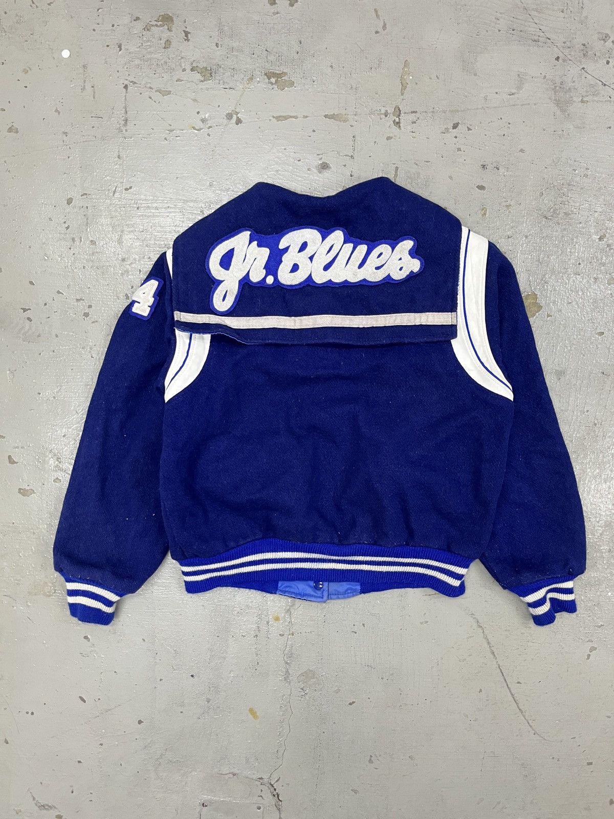 Vintage VINTAGE 80's TROPHY WOOL LEATHER VARSITY BOMBER JACKET Size US L / EU 52-54 / 3 - 16 Thumbnail