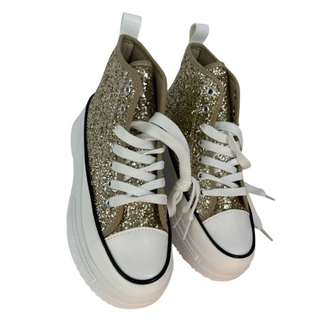 Other MATA / Rave Nights / Glitter High-Top / Platform / Sneakers Size US 7 / IT 37 - 4 Thumbnail