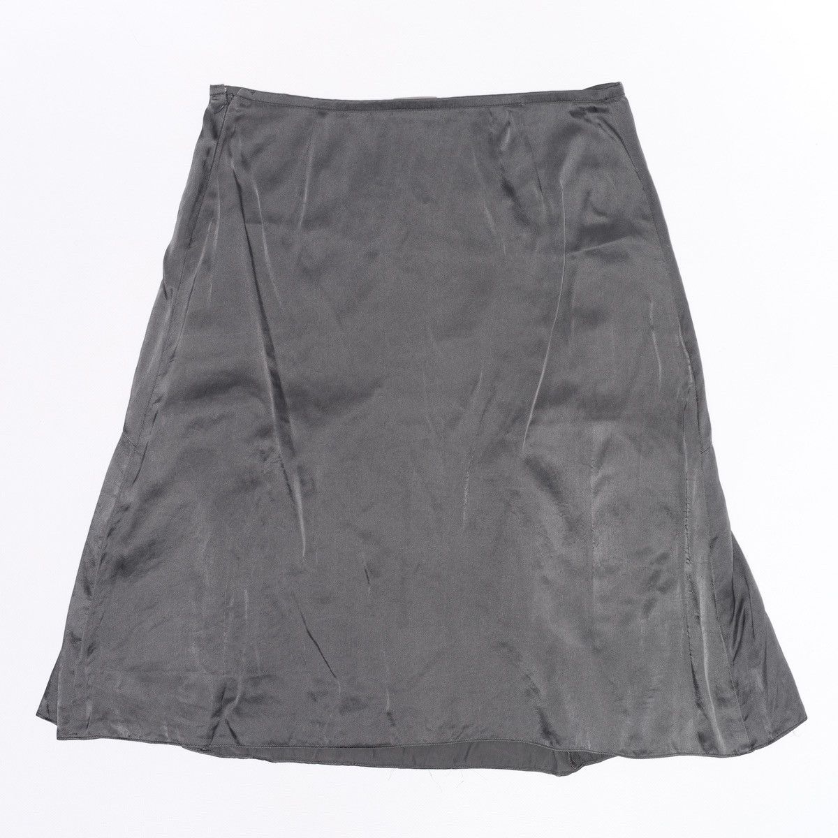 John Galliano Galliano Silk Mid Skirt Washed Grey with Brooch Size 27" / US 4 / IT 40 - 5 Thumbnail