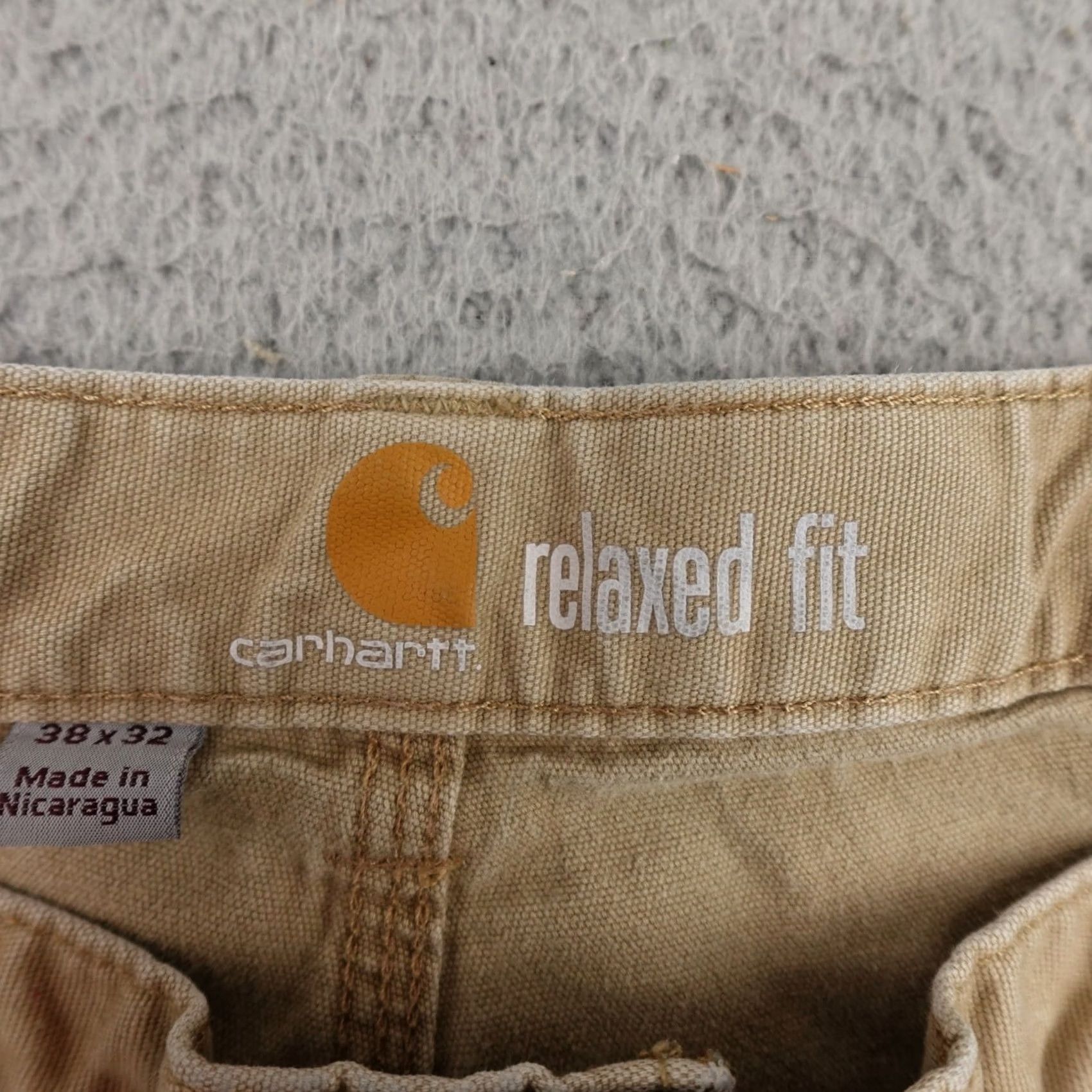 Carhartt Carhartt Pants Mens 38x32 Brown Carpenter Relaxed Fit Workwear Canvas Straight 30 Inseam Wrapback Logo Men Size US 38 / EU 54 - 3 Thumbnail