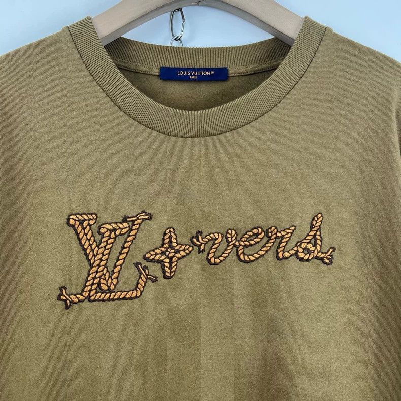 Louis Vuitton Louis Vuitton Brown knotted monogram logo short sleeve Size US XXL / EU 58 / 5 - 5 Thumbnail