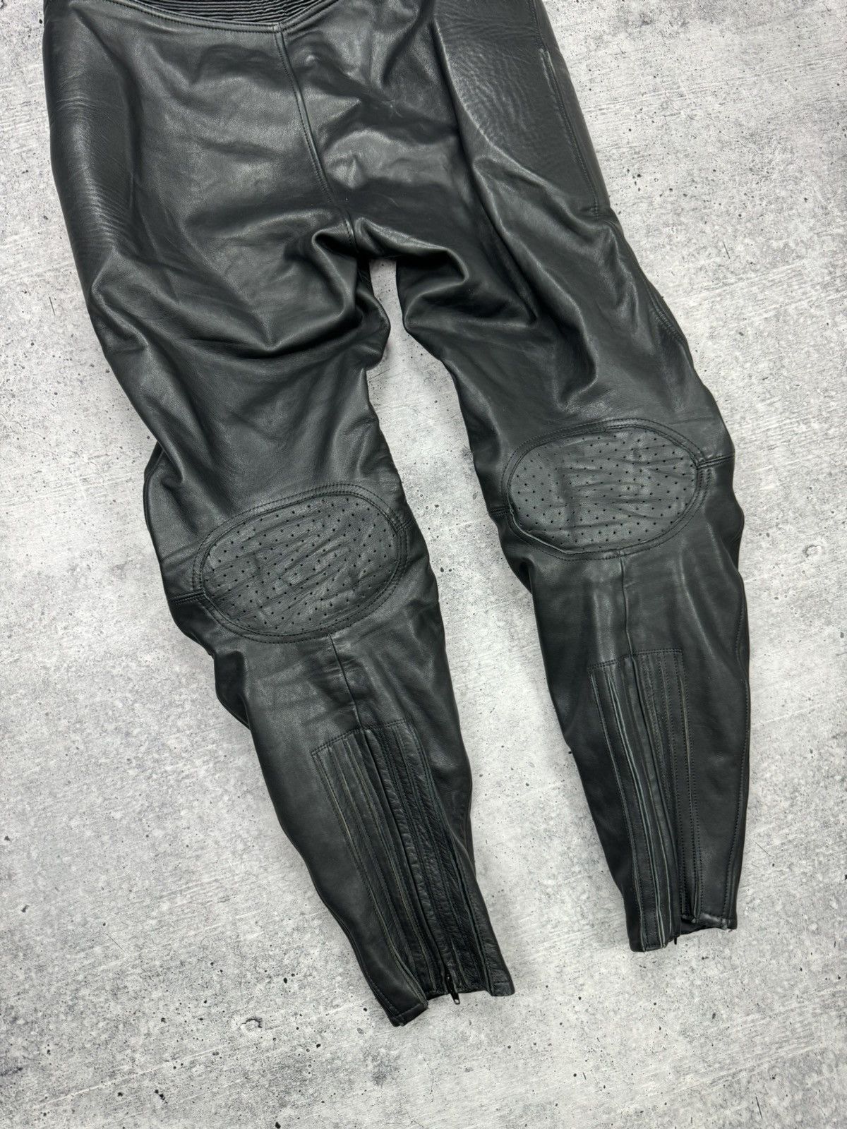 Genuine Leather × Vintage Vintage Y2K Style Moto Bike Racing Genuine Leather Pants Size US 38 / EU 54 - 16 Thumbnail