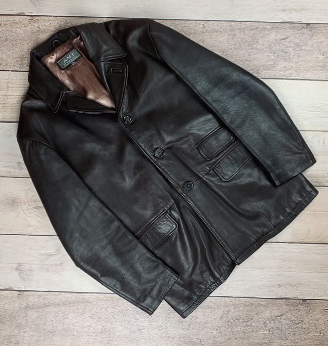 Vintage ami leather jacket hotsell