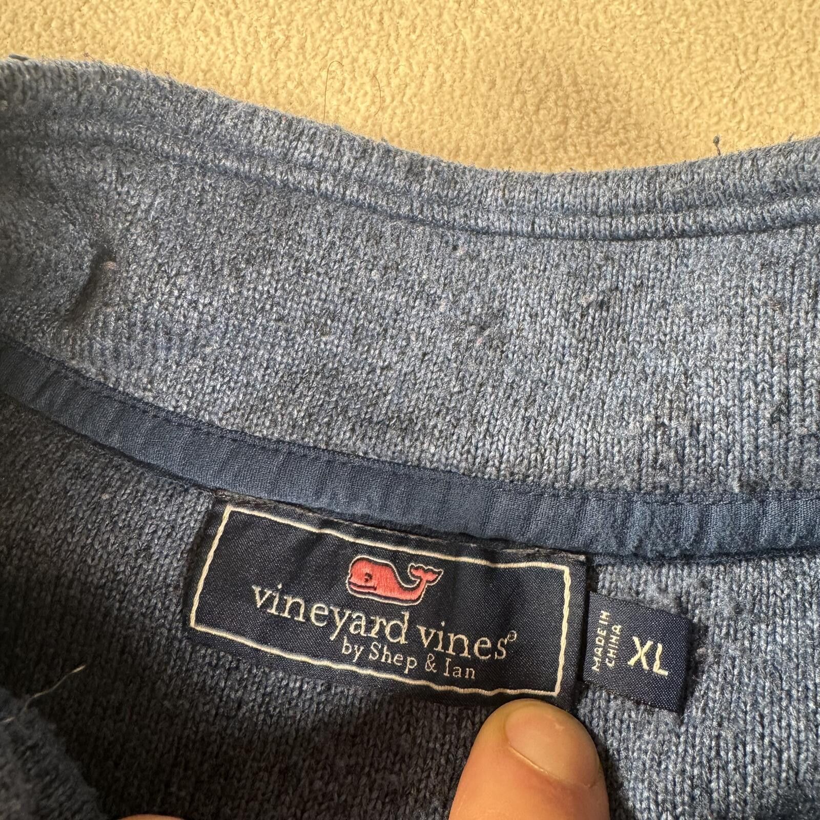 Vineyard Vines Vine yard Vines Quarter Zip Fleece Sweater Size US XL / EU 56 / 4 - 5 Thumbnail