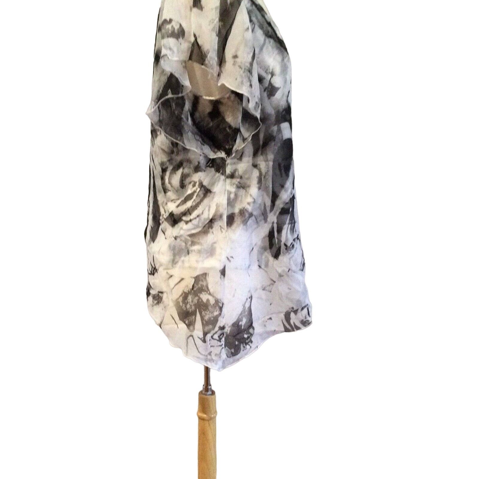 Other Energe Worldwear Tank Floral Print Sheer Overlay Blouse XL Size XL / US 12-14 / IT 48-50 - 7 Thumbnail
