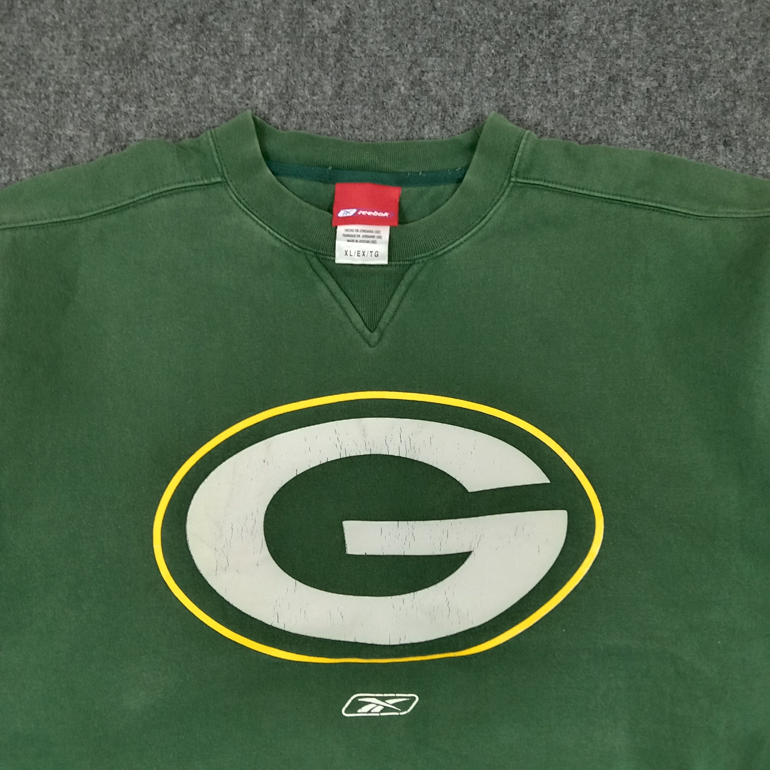 NFL × Reebok × Vintage Reebok Greebay Packers American Football Sweatshirt Size US XXL / EU 58 / 5 - 2 Thumbnail