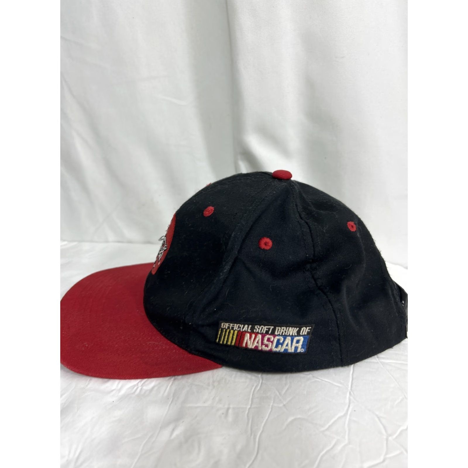 Vintage VINTAGE Coca Cola Snapback Hat Official Soft Drink Of NASCAR Racing Red Adjustable Men Hat Size ONE SIZE - 4 Thumbnail
