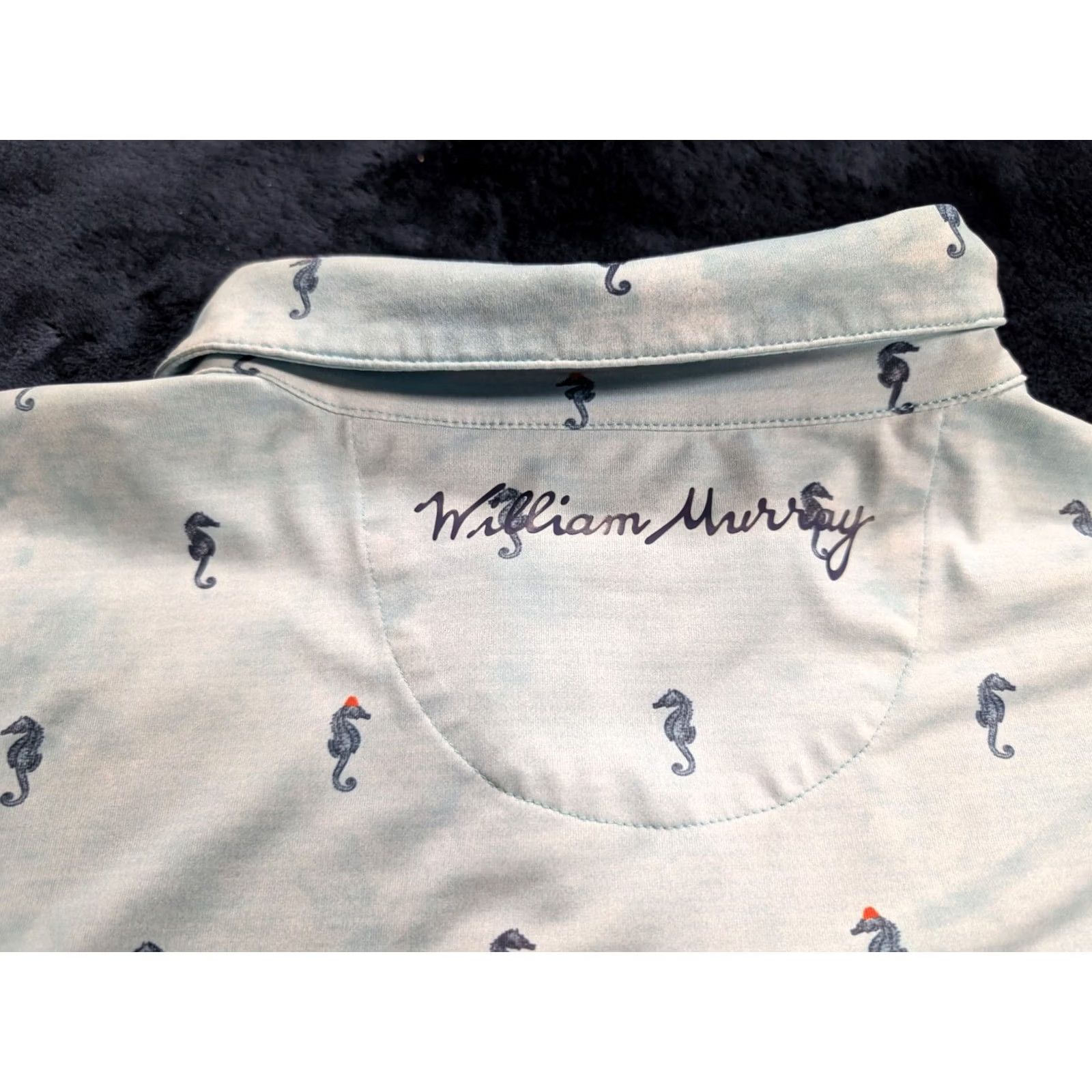 Vintage William Murray Polo Shirt Ocean Seahorses AOP Performance Golf Green Men's M Polo Shirt Ocean Seahorses AOP Golf Green Men's M Size US M / EU 48-50 / 2 - 7 Thumbnail