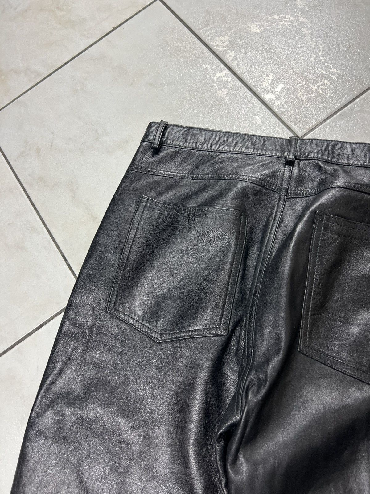 Genuine Leather Vintage genuine leather black opium casual pants trousers Size US 36 / EU 52 - 16 Thumbnail