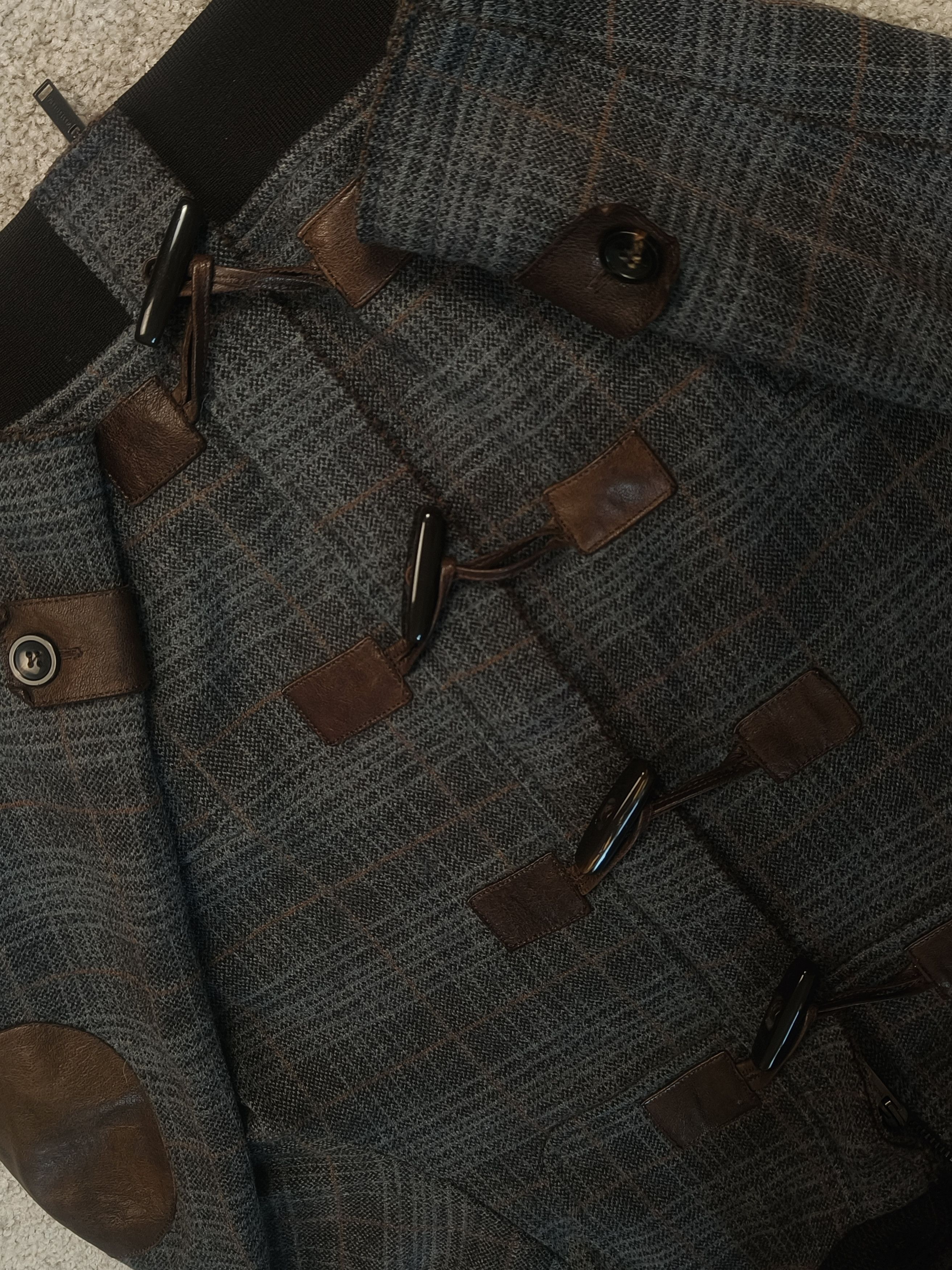 Paolo Pecora Paolo Pecora Checked Virgin Wool Alpaca Duffle Coat Size US XS / EU 42 / 0 - 3 Thumbnail