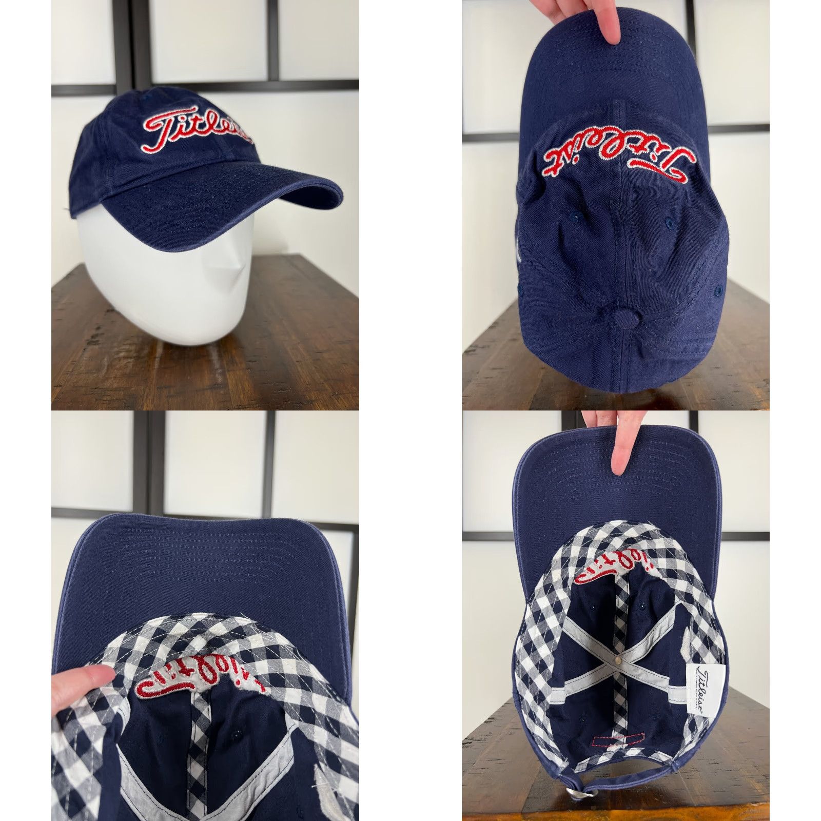 Titleist Titleist Hat Cap Strap Back Adult Blue Red Golf Golfer Outdoor 100% Cotton 1935 Size ONE SIZE - 8 Thumbnail
