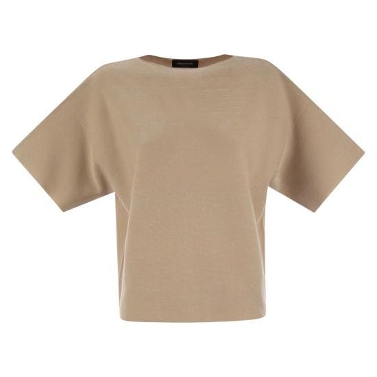 Fabiana Filippi FABIANA FILIPPI Women Sweater MAD265F097 BEIGE Size S / US 4 / IT 40 - 1 Thumbnail