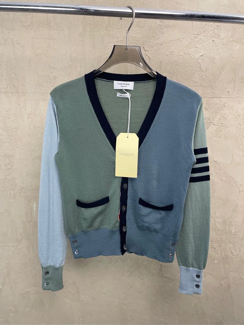 Thom Browne Thom browne Size 12 Blue and green color block four-stripe Size M / US 6-8 / IT 42-44 - 1 Thumbnail