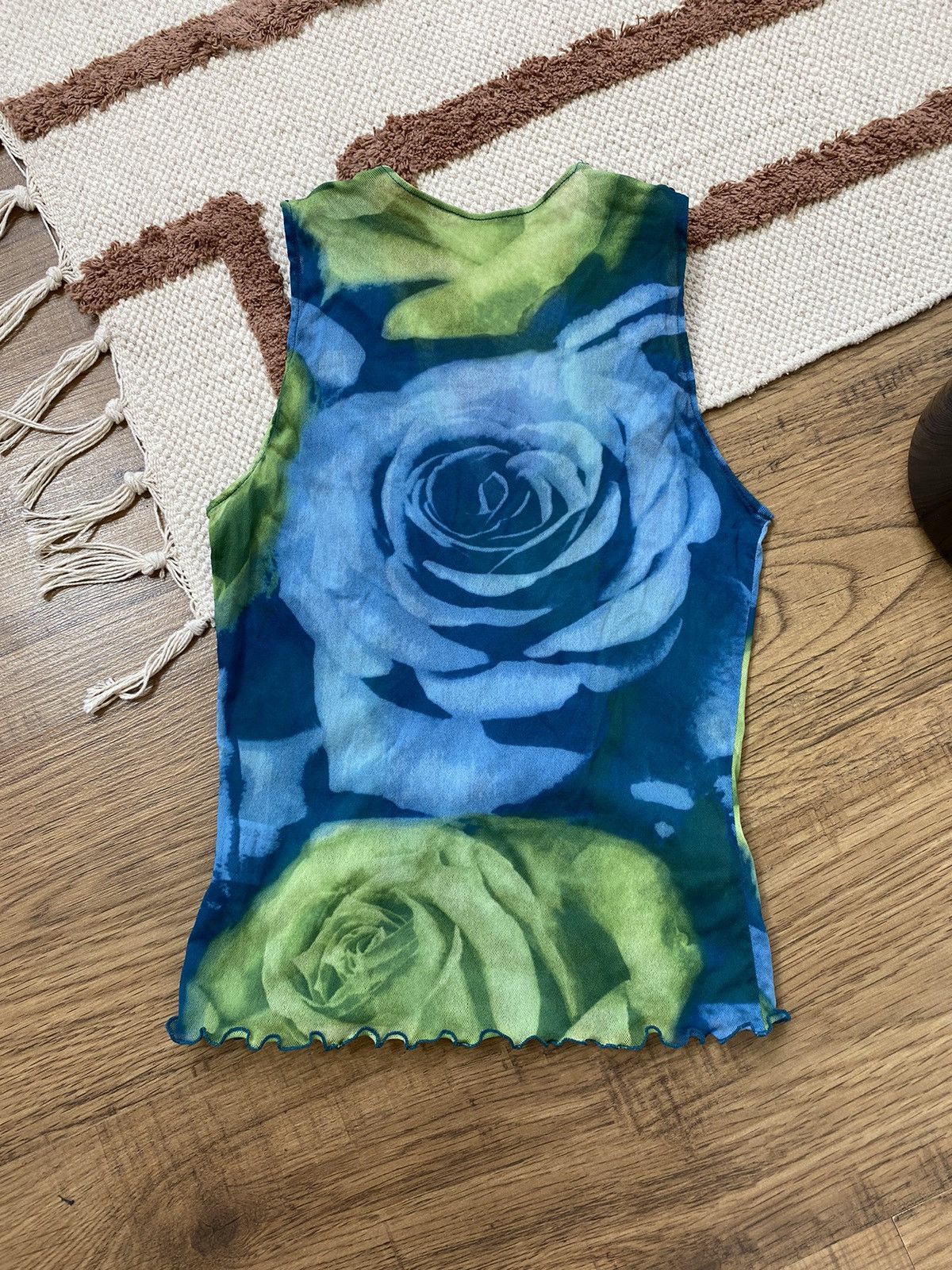 Vintage JEAN PAUL GAULTIER STYLE MESH PATCHWORK TANK TOP Size M / US 6-8 / IT 42-44 - 1 Thumbnail