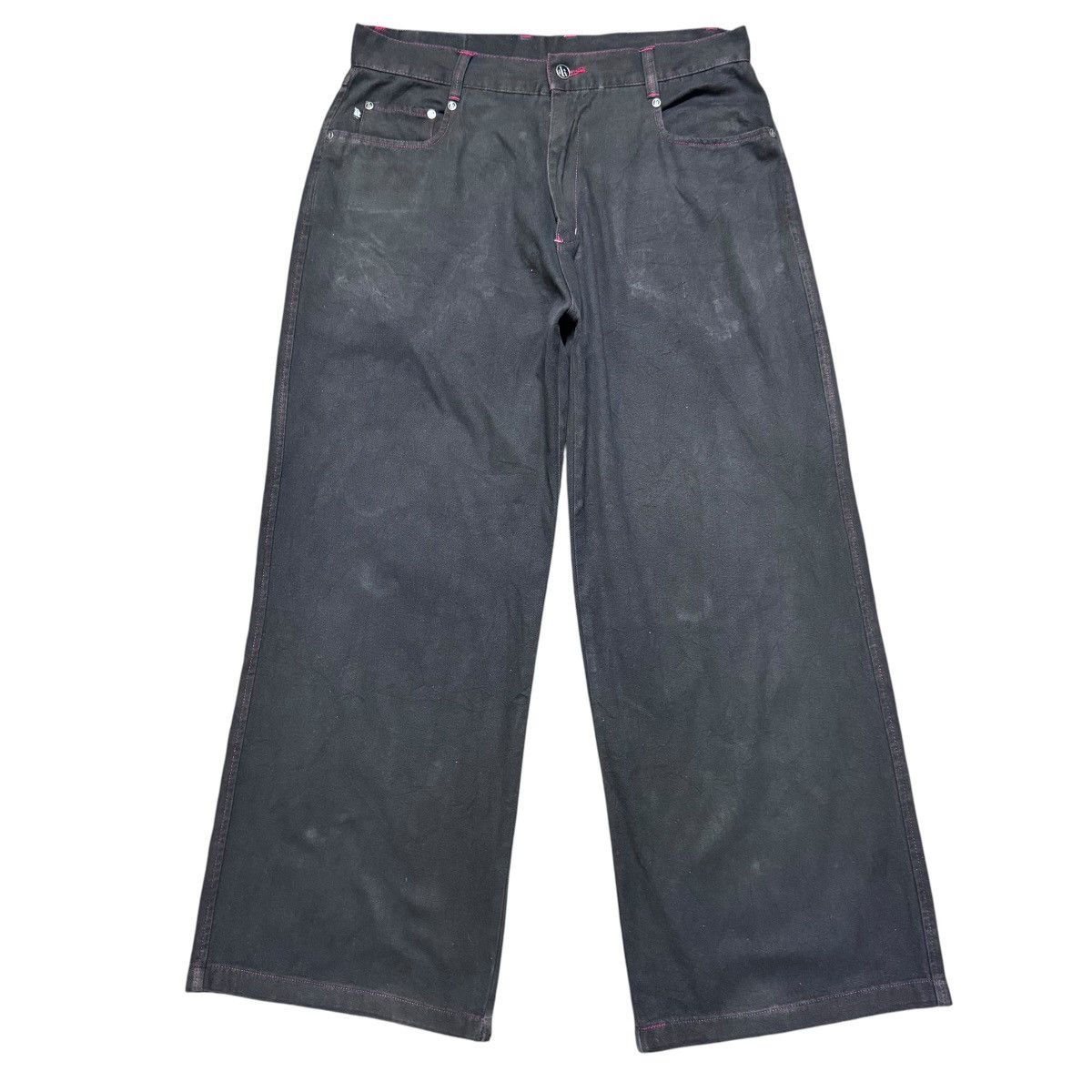 JNCO Vintage Kikwear Denim Wide Leg Baggy Jeans Size US 36 / EU 52 - 2 Thumbnail