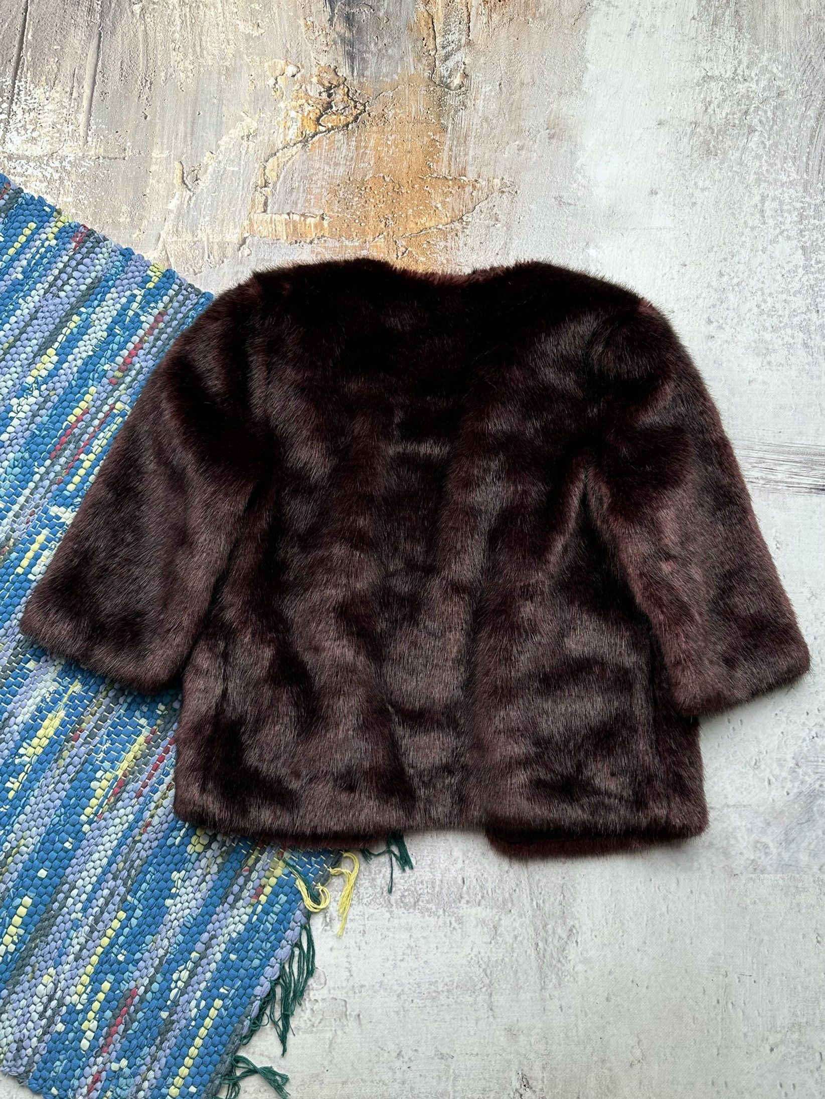 Japanese Brand Vintage Faux Fur Coat A367D15(462) Size S / US 4 / IT 40 - 5 Thumbnail