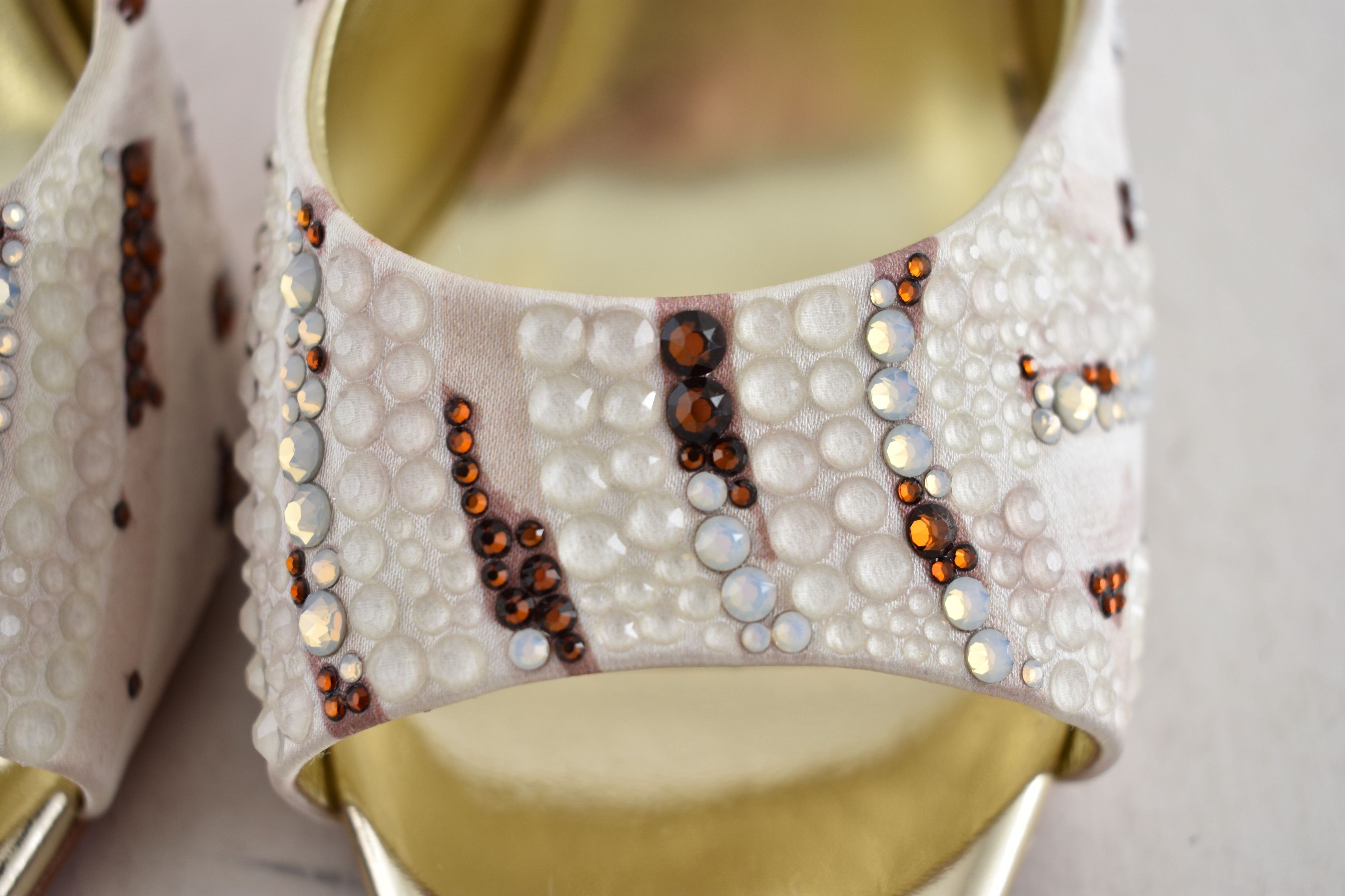 Christian Louboutin Miss Z Mule Gaagal Strass 100 Backless Sandal Heel Pump 37 Size US 7 / IT 37 - 16 Thumbnail